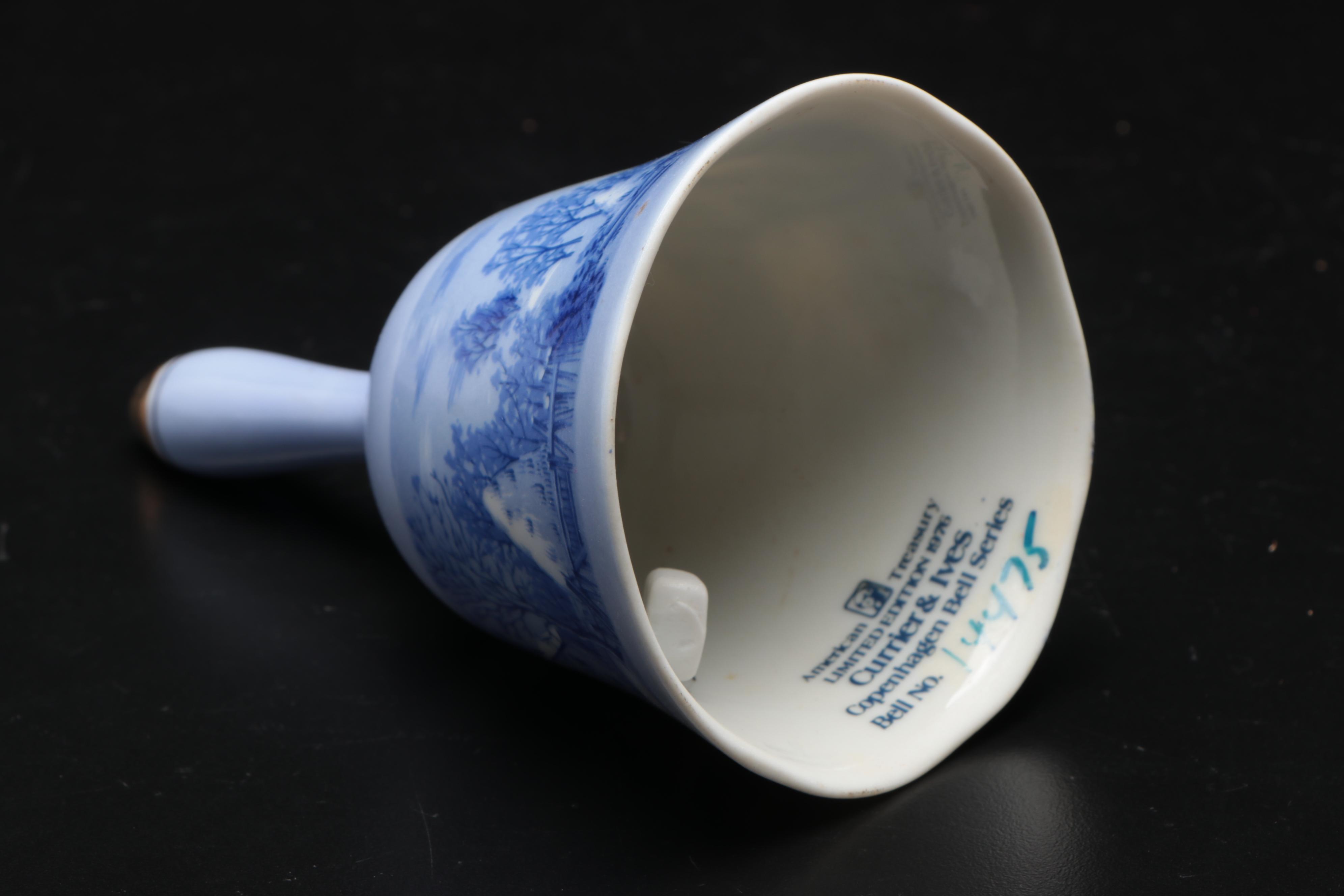 Royal Copenhagen China with American Treasury Limited Edition Porcelain Bell
