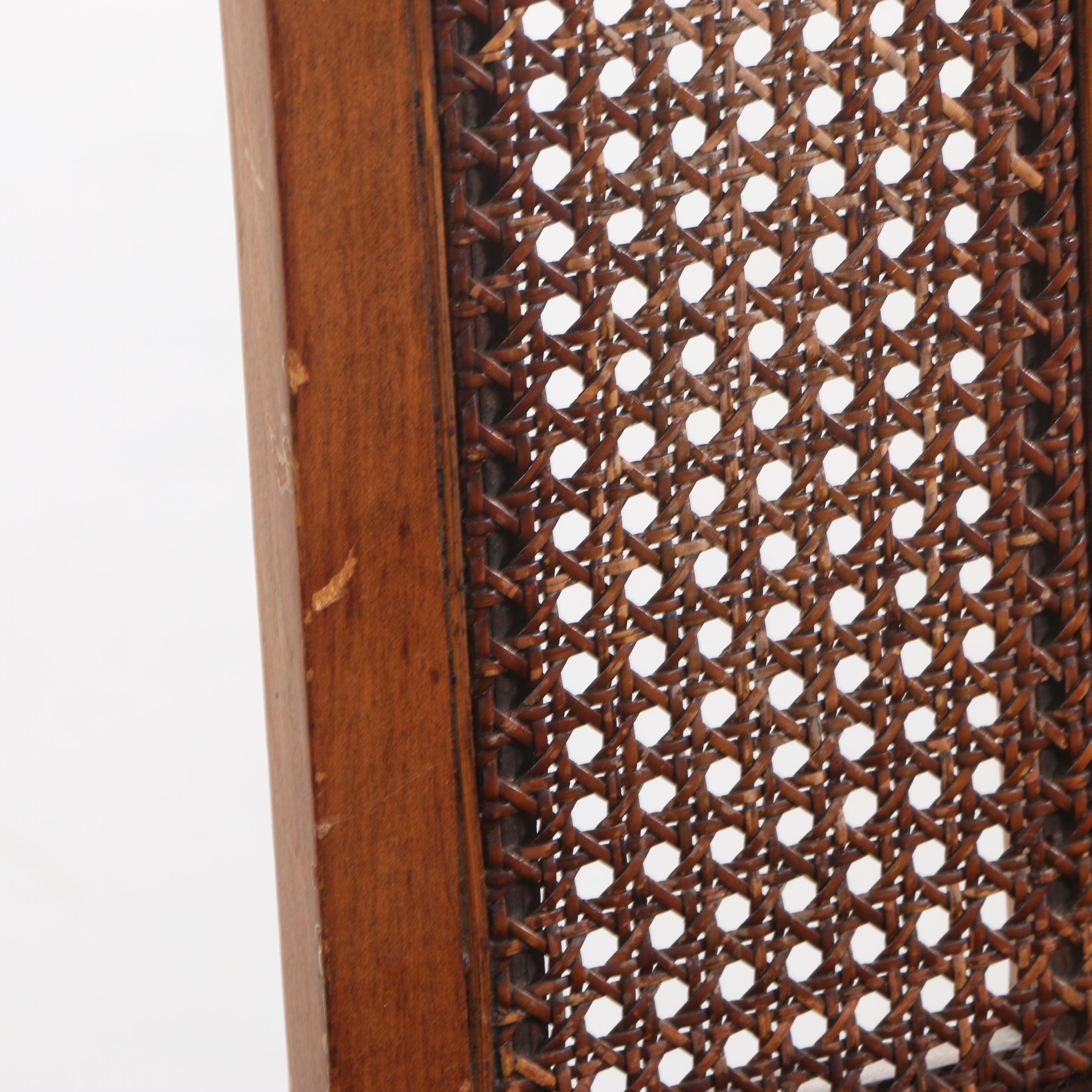 Five Jacobean Revival Walnut Dining Chairs with Needlepoint-Upholstered Seats