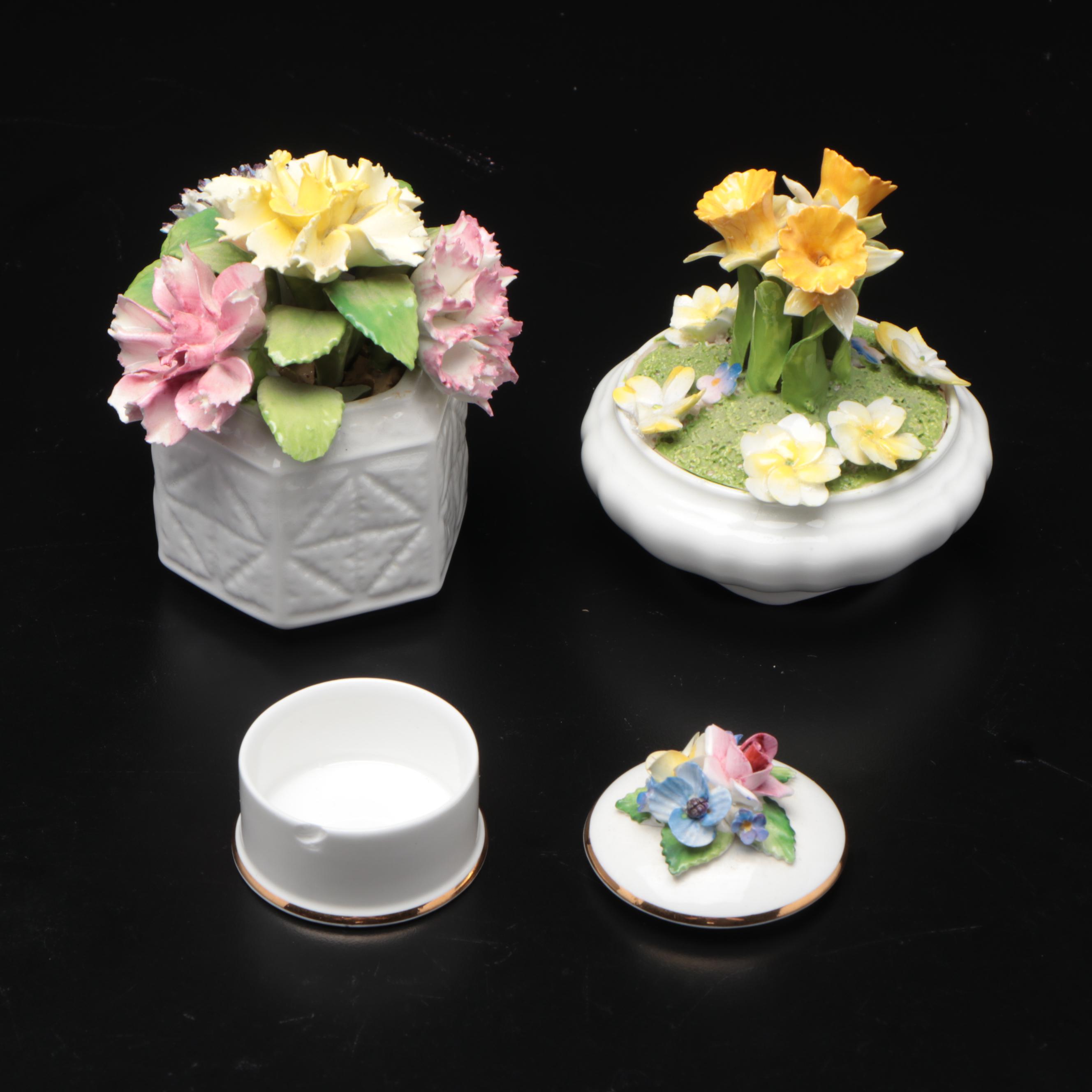 Royal Sutherland, Crown Staffordshire and Coalport Bone China Floral Bouquets