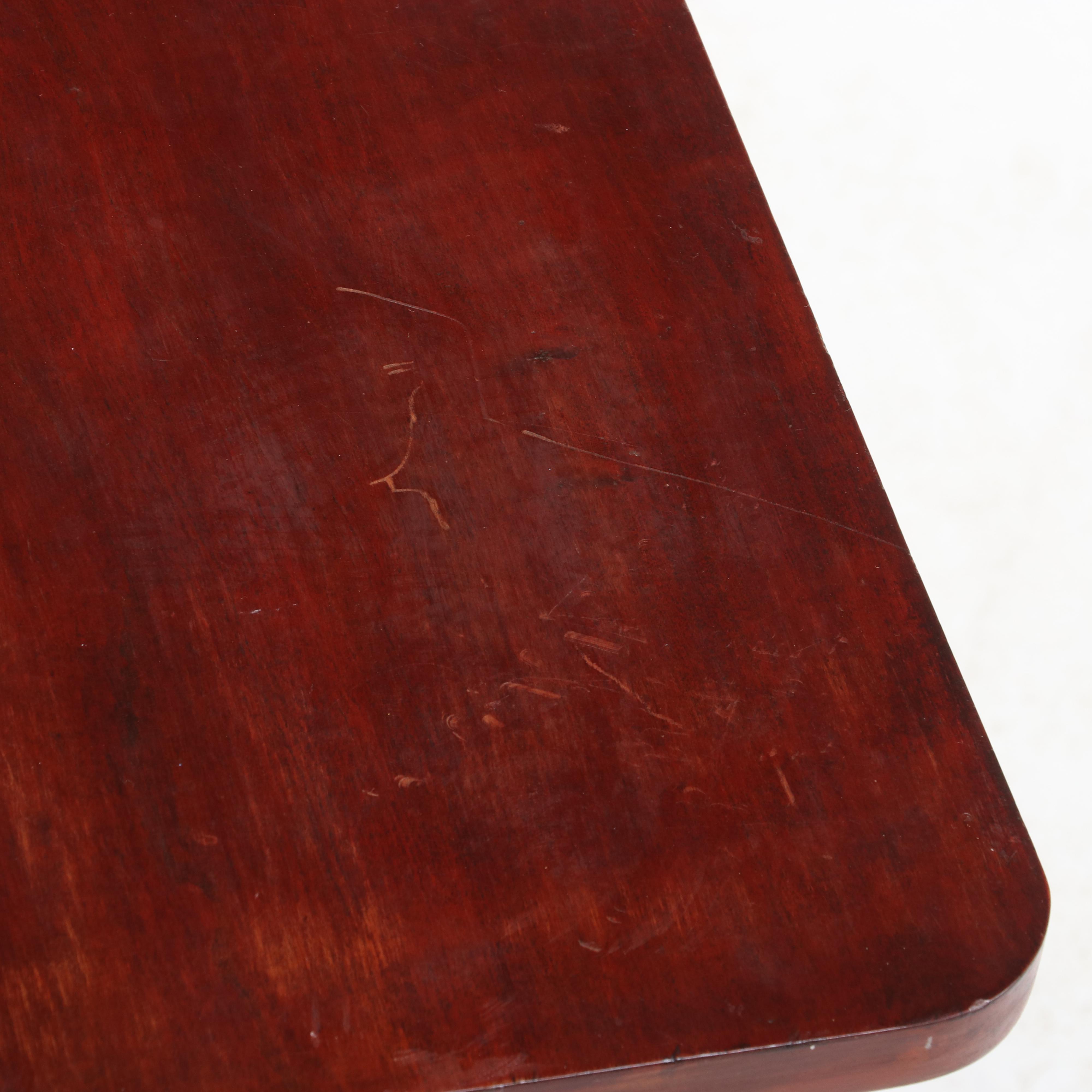 Late Federal Cherry Drop-Leaf End Table, Mid-19th Century