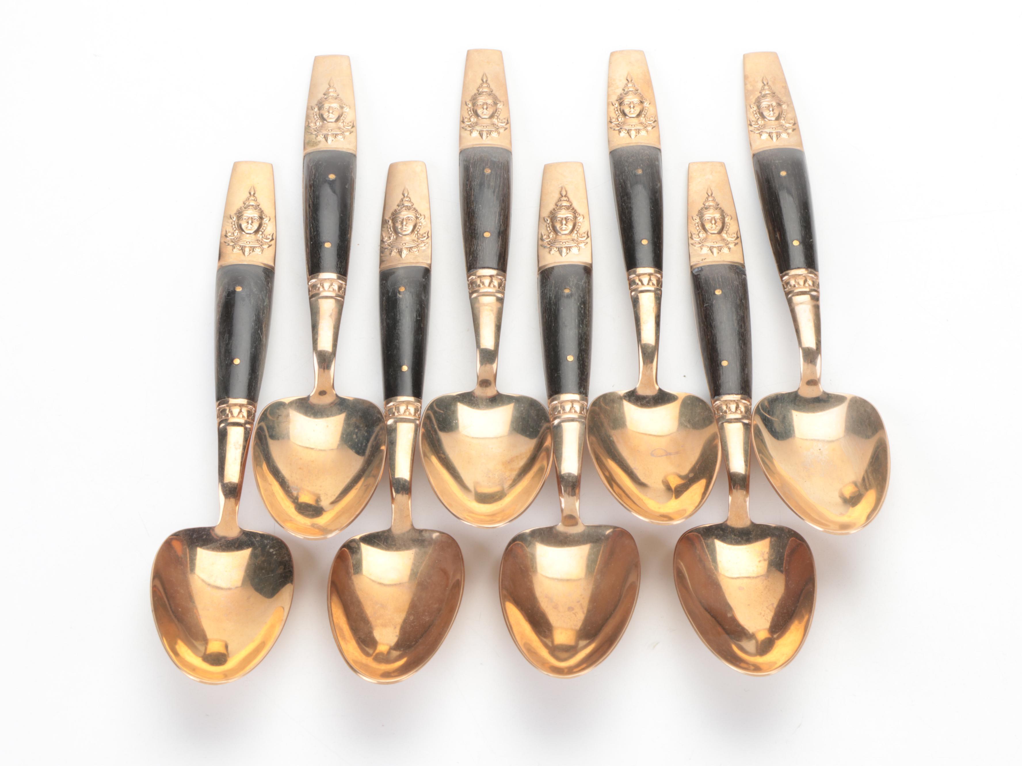 S. Samran and Supreme by Towle Electroplated Flatware and Serveware