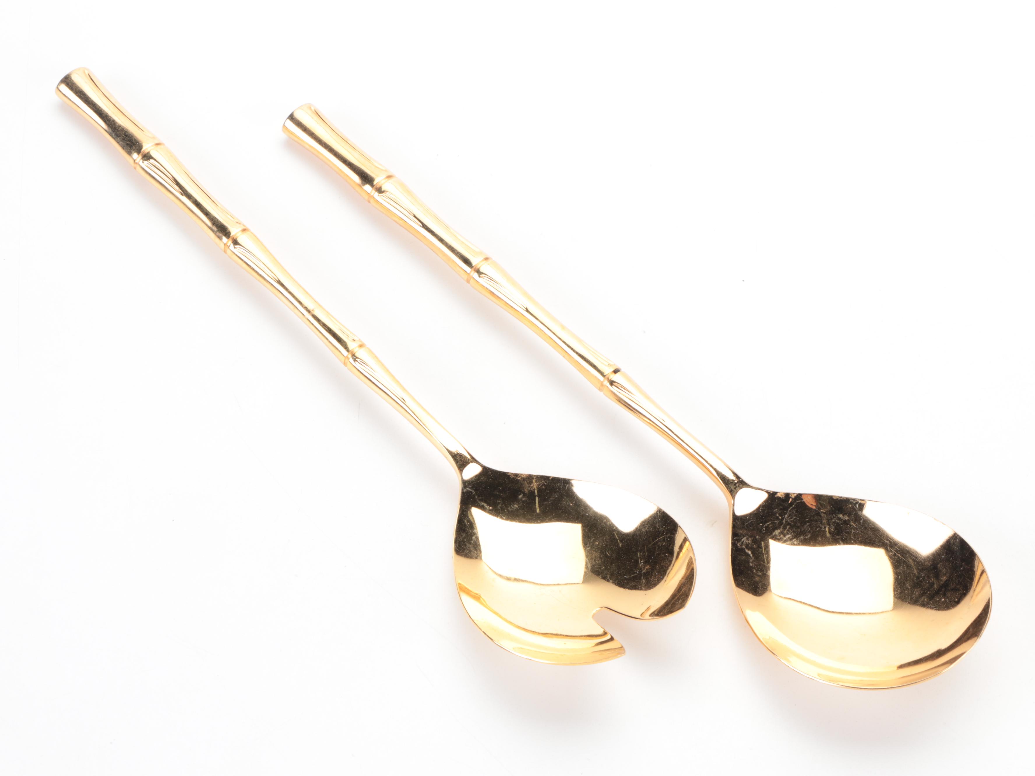 S. Samran and Supreme by Towle Electroplated Flatware and Serveware