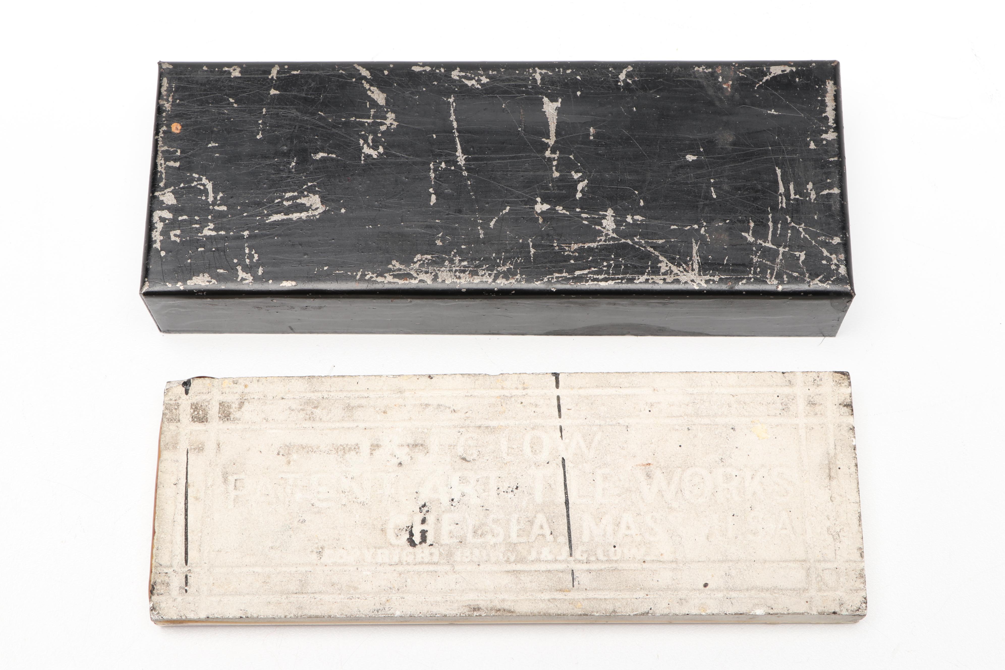 J. & J. G. Low Art Tile Works Earthenware Tile with Box