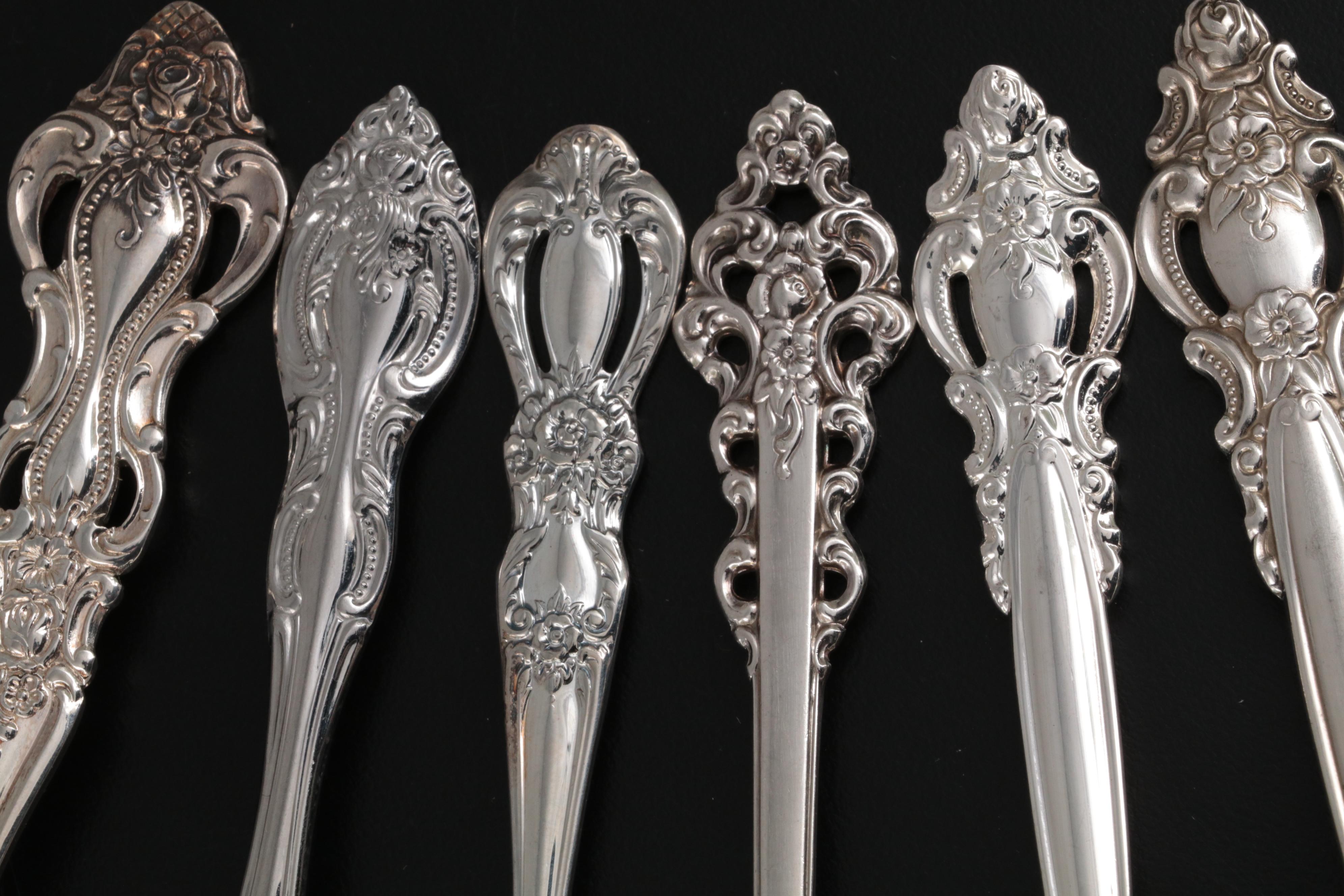 International "Empress" and Other Silver Plate Flatware, Mid-Late 20th Century