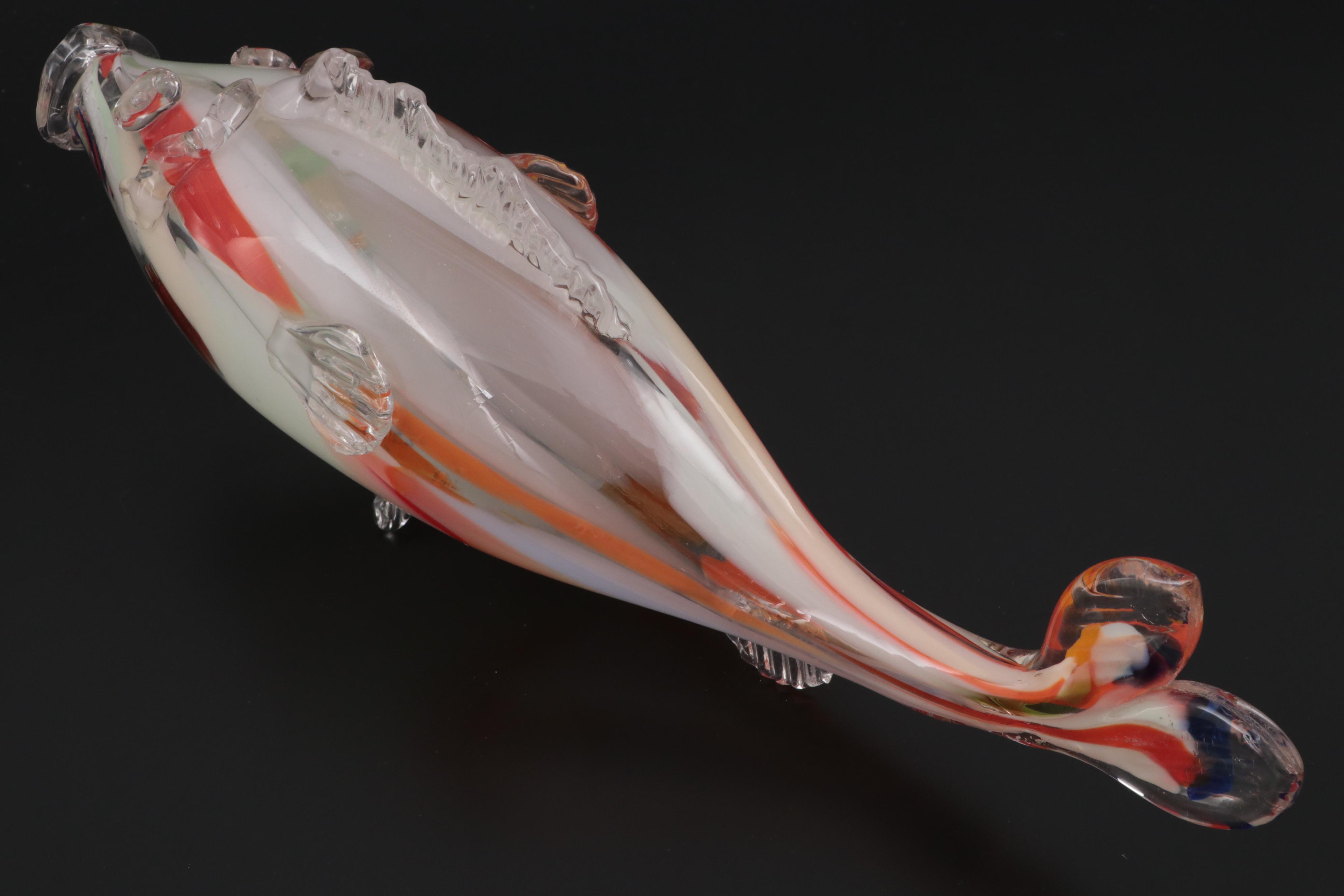 Handblown Murano Glass Koi and Tropical Fish Figures