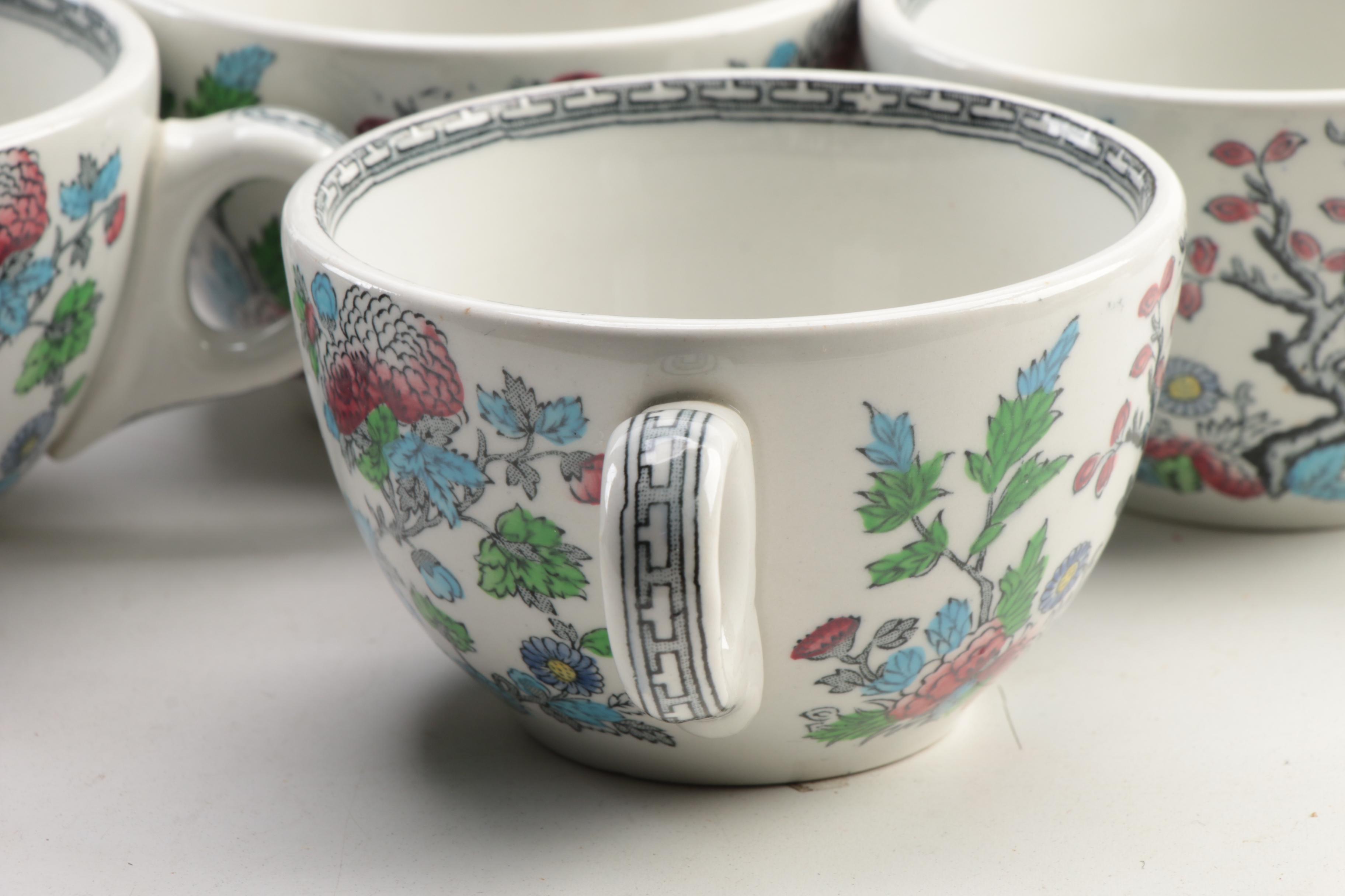 Wood & Sons "Indian Tree" Ironstone Dinnerware, Early to Mid 20th Century