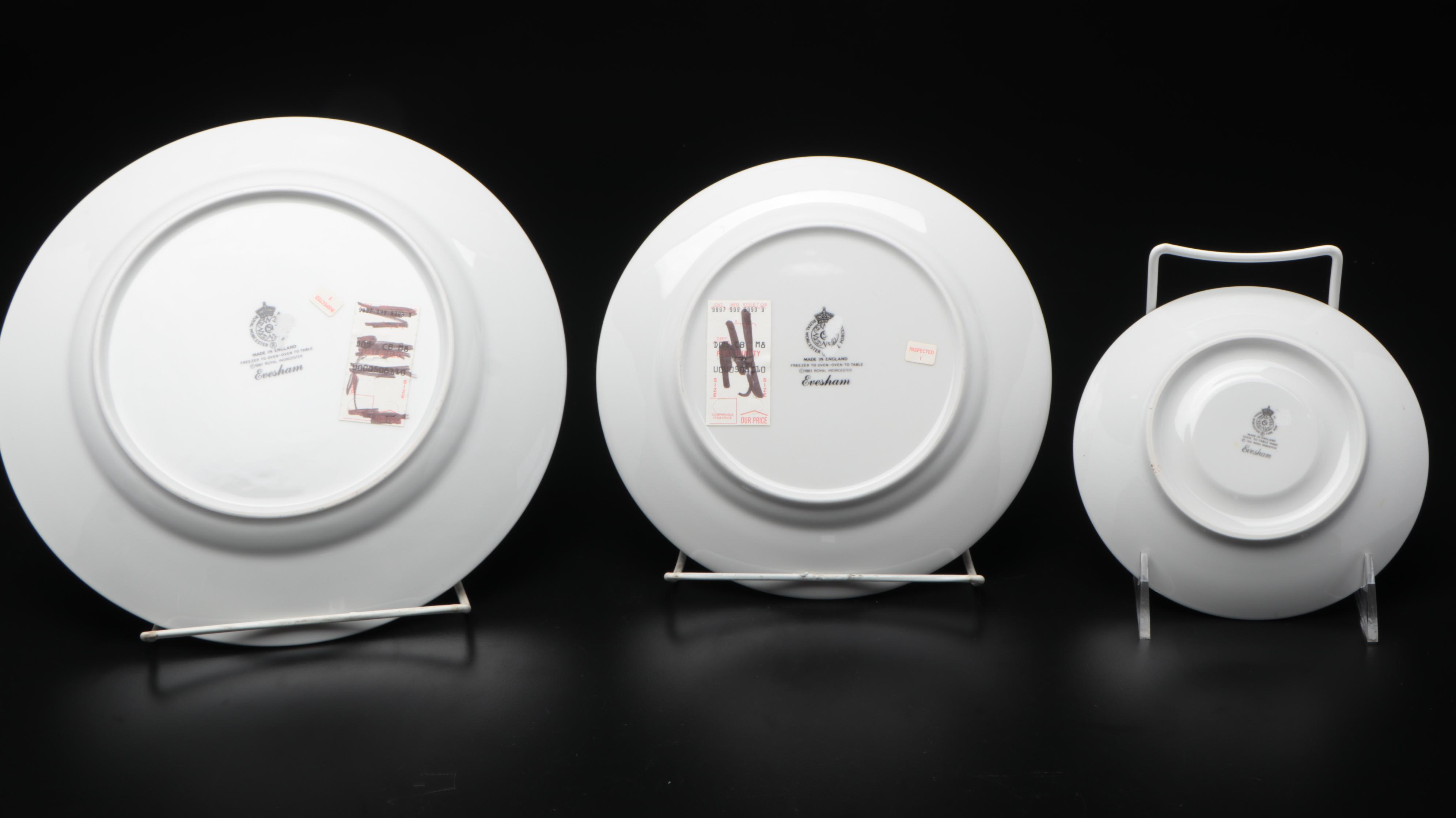 Royal Worcester "Evesham" Porcelain Dinnerware