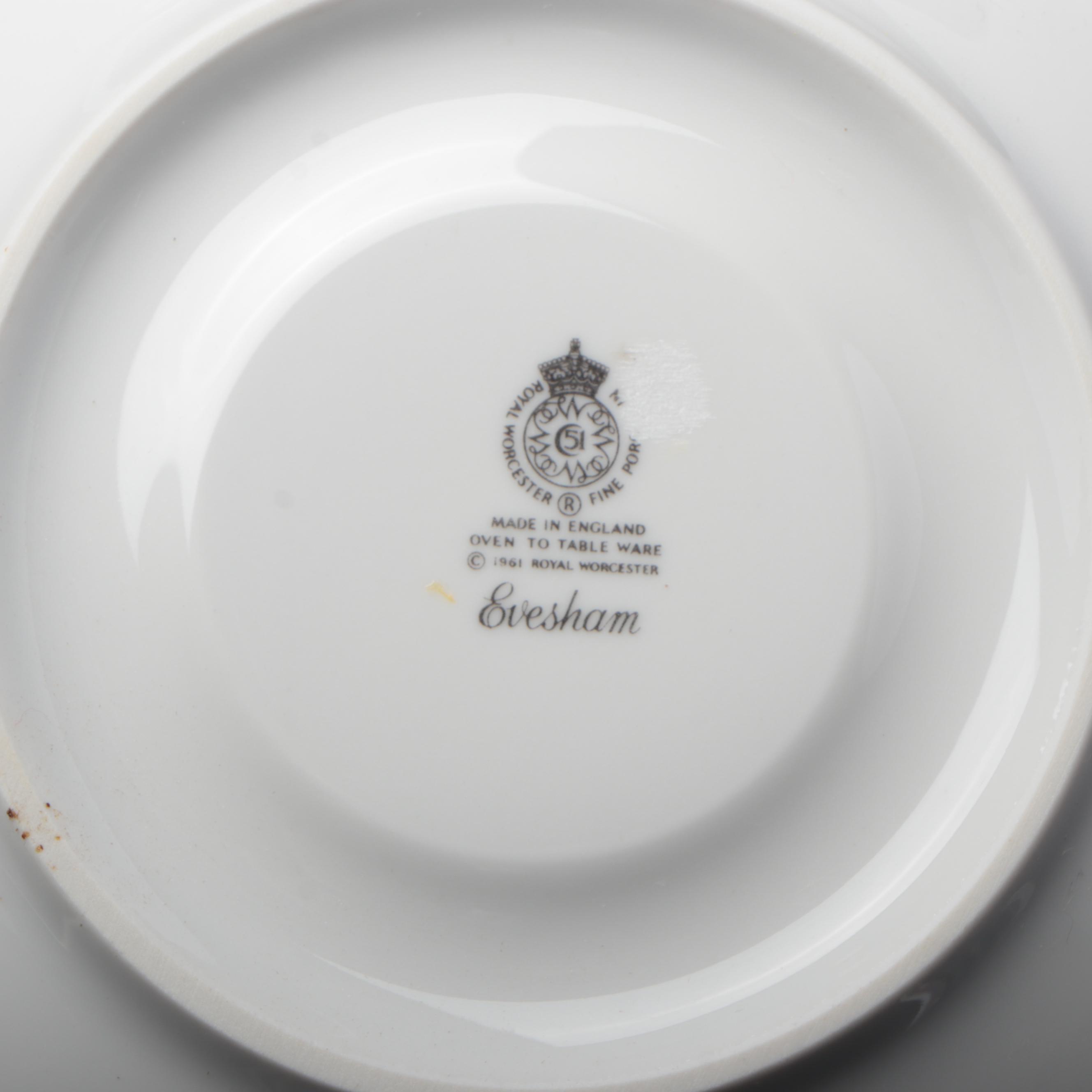 Royal Worcester "Evesham" Porcelain Dinnerware