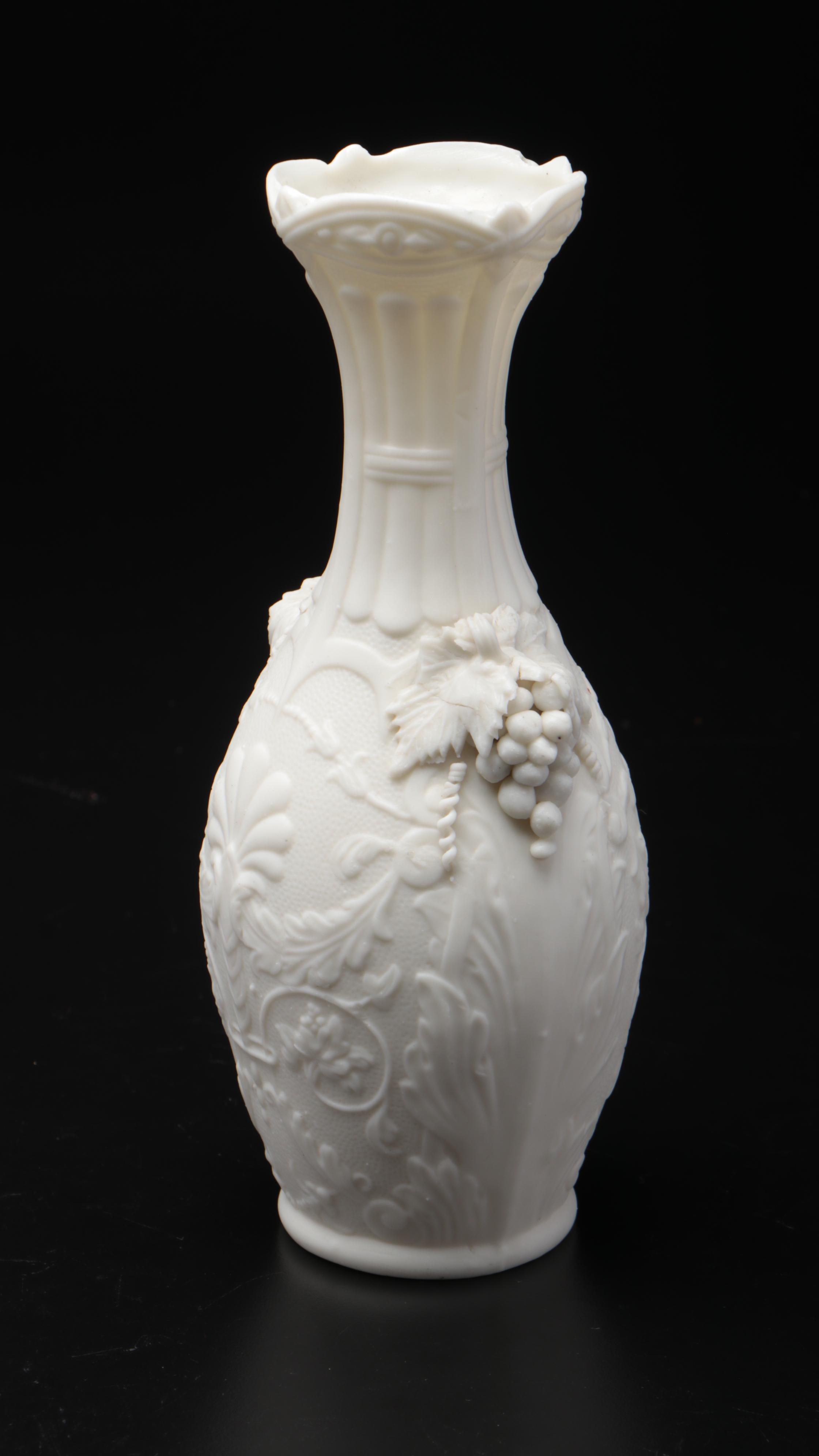 - Porcelain Bisque Vase and Parian Ware Female Bust