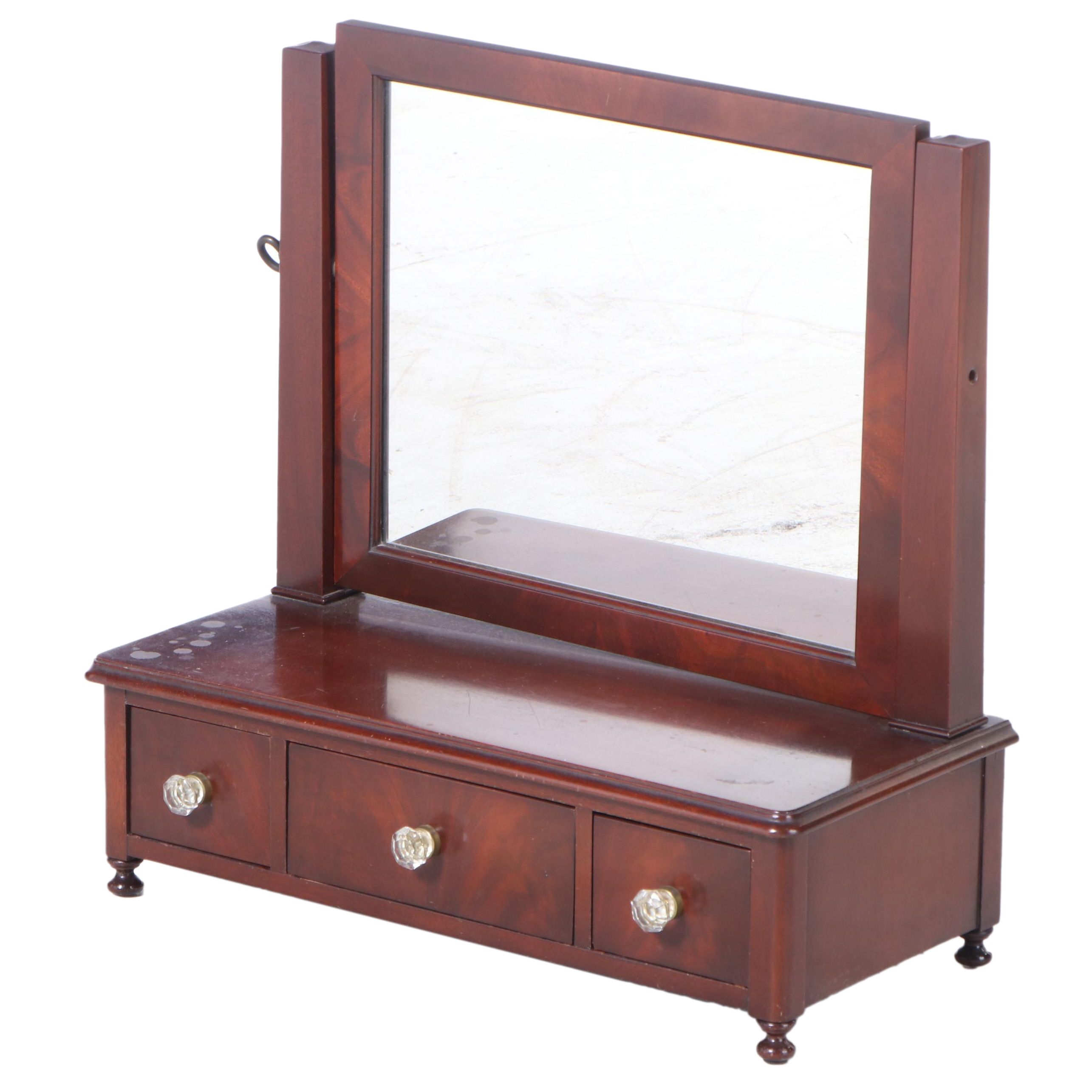 Federal Style Mahogany Dressing Mirror, 20th Century