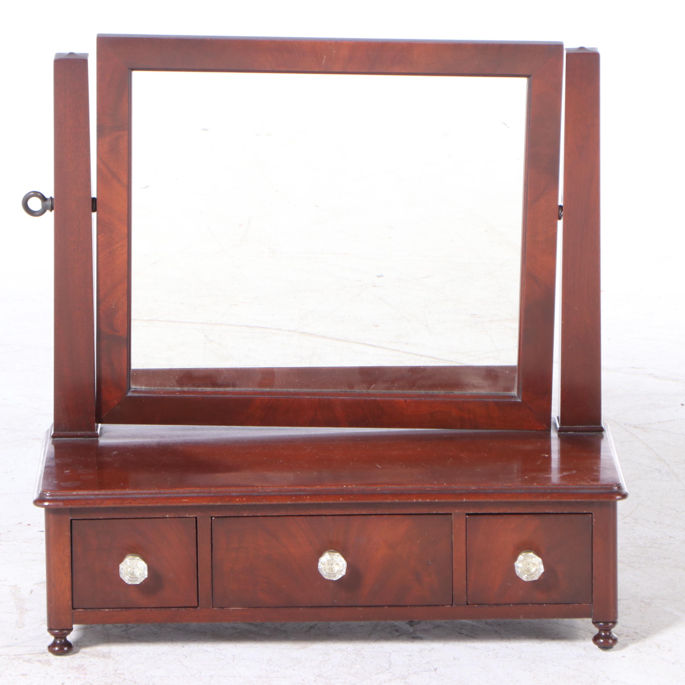 Federal Style Mahogany Dressing Mirror, 20th Century
