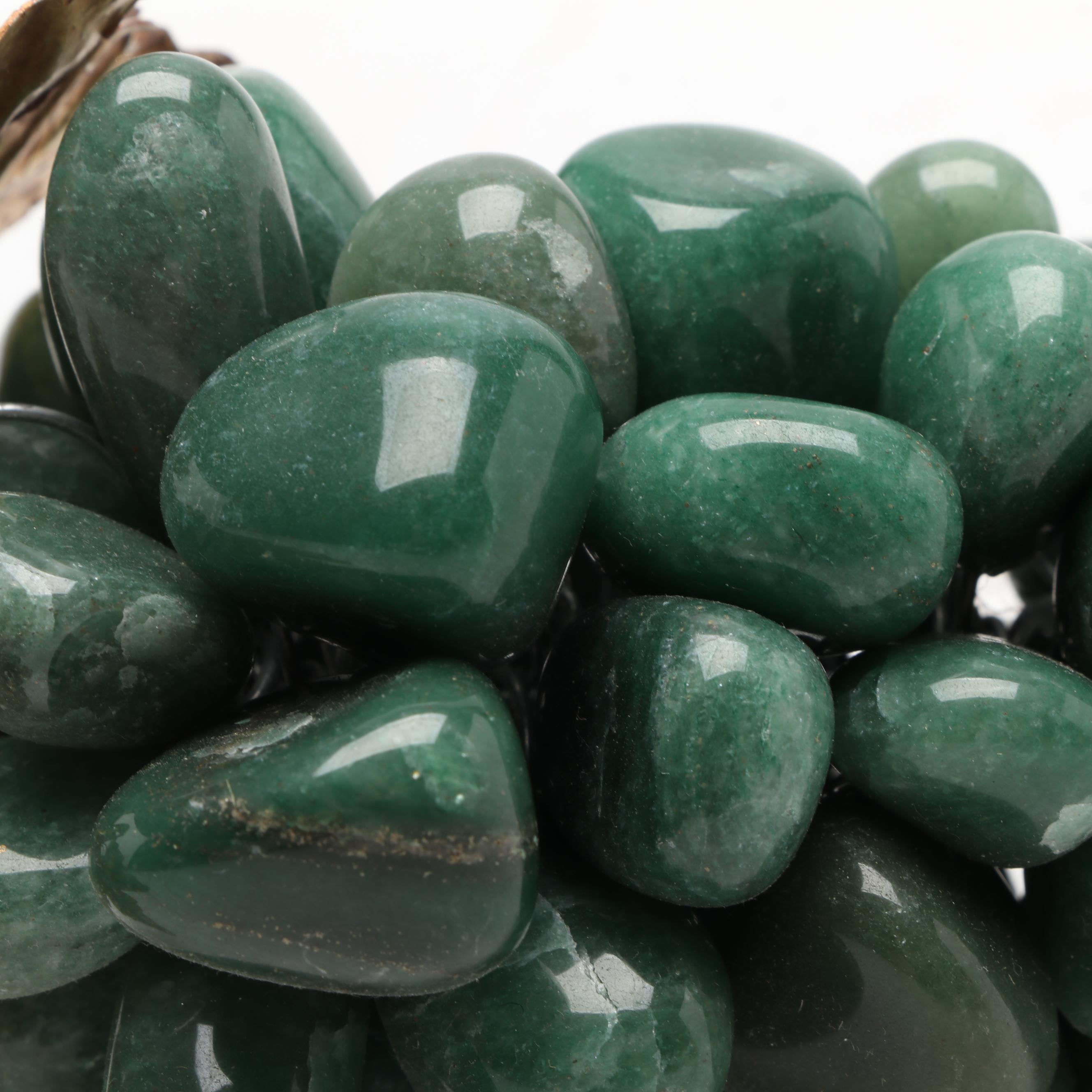 Carved Stone Grape Clusters, Mid to Late 20th Century