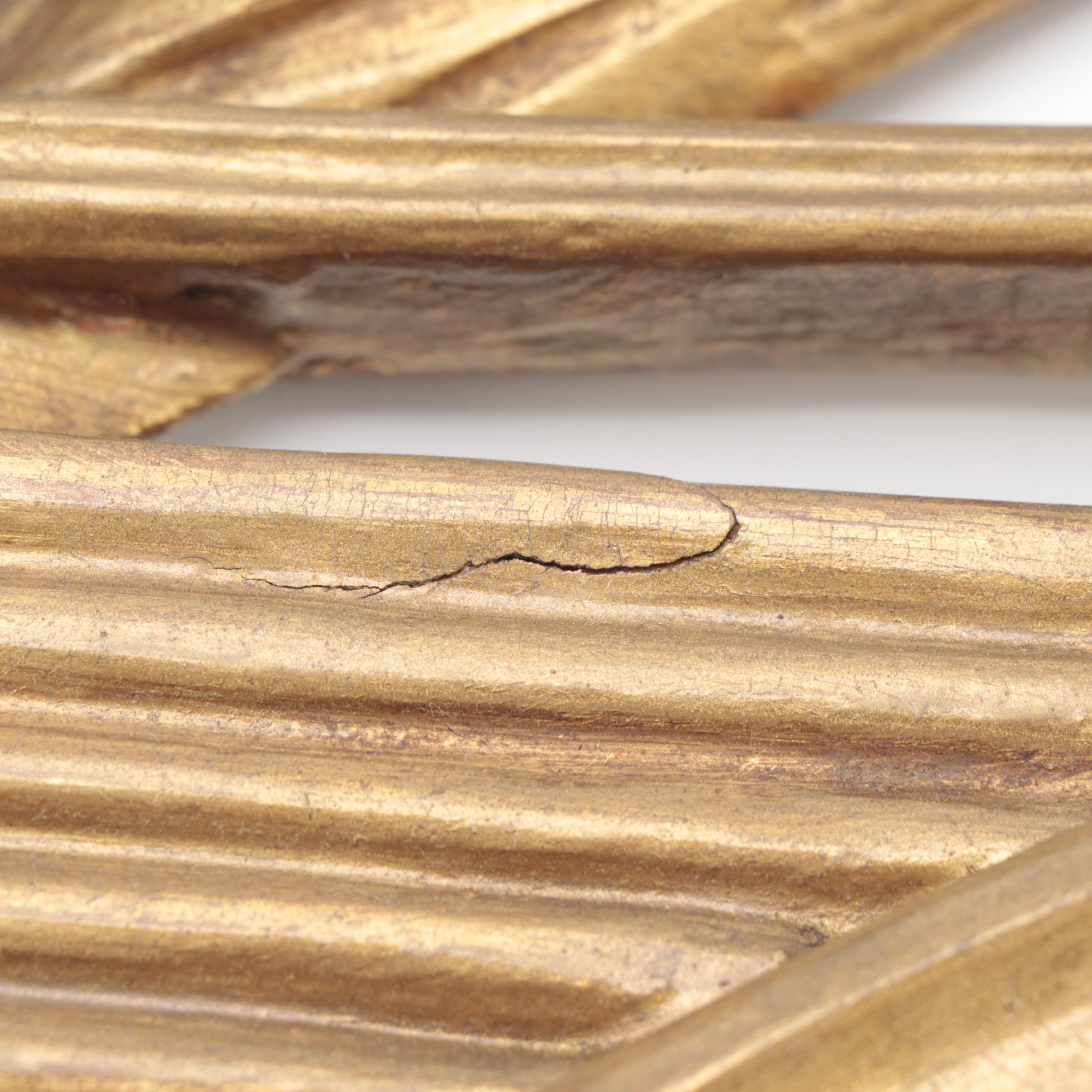 Pair of Italian Giltwood and Gesso Candle Sconces, Mid-20th Century