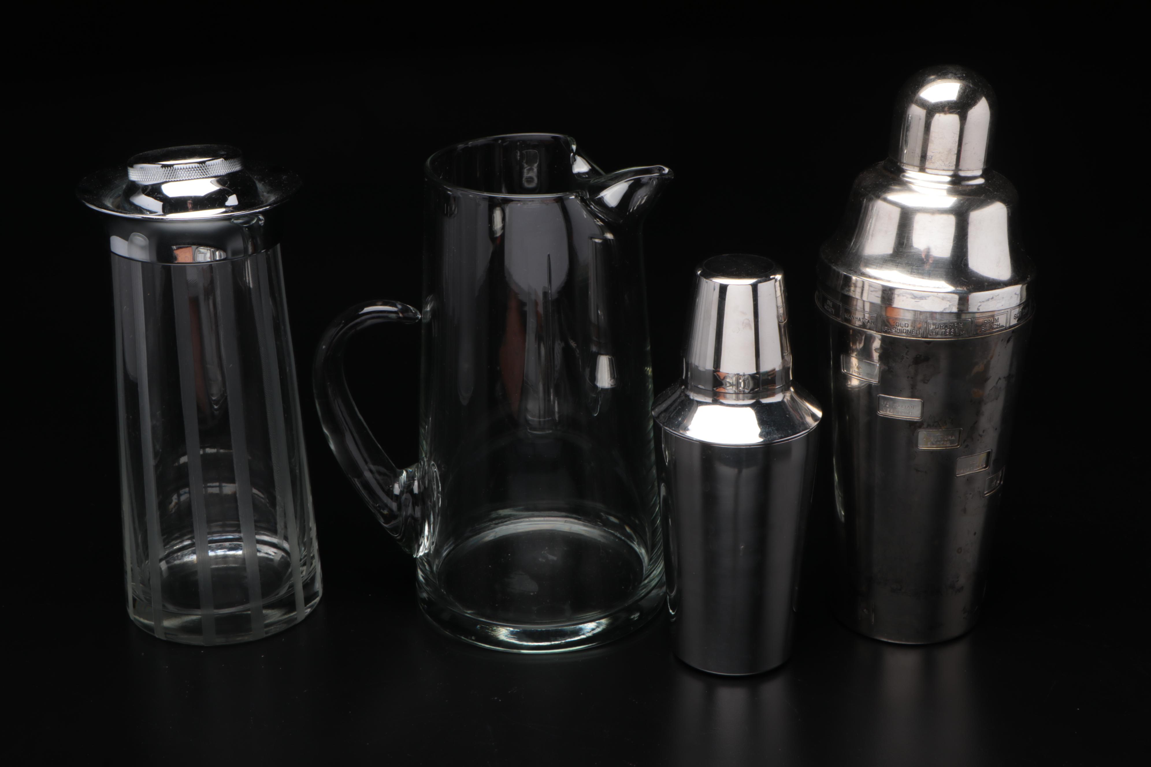 Michael Graves for Alessi Ice Bucket with Cocktail Shakers and Bar Accessories