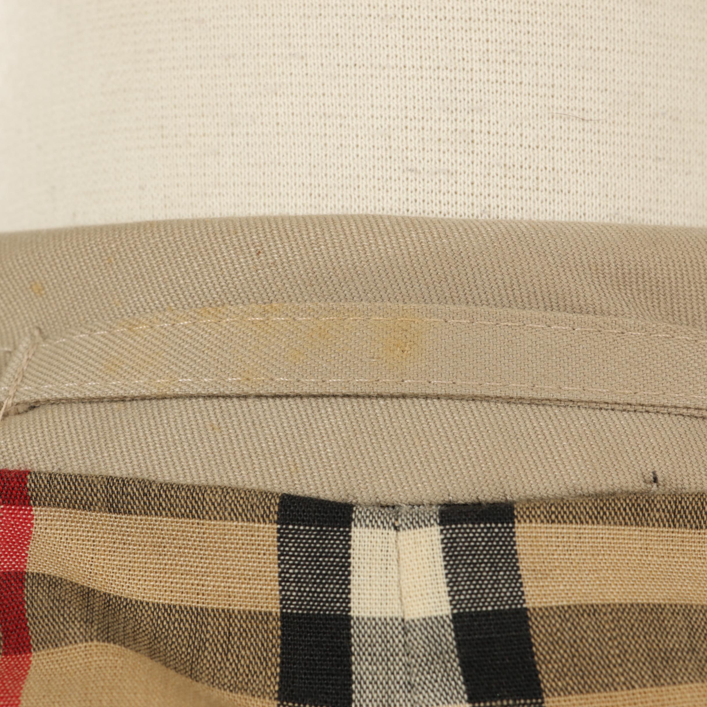 Burberrys Gabardine Car Coat with "House Check" Lining