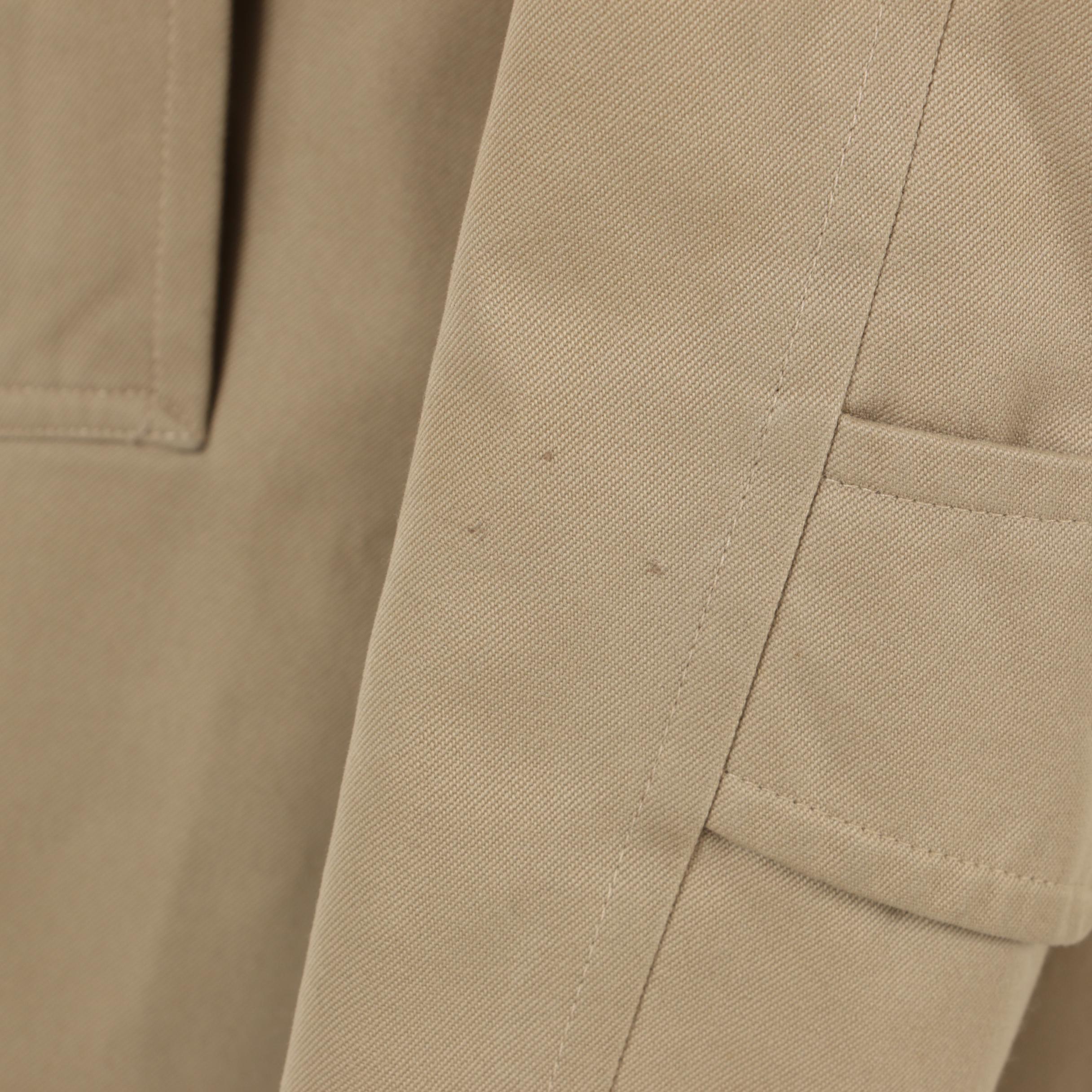 Burberrys Gabardine Car Coat with "House Check" Lining