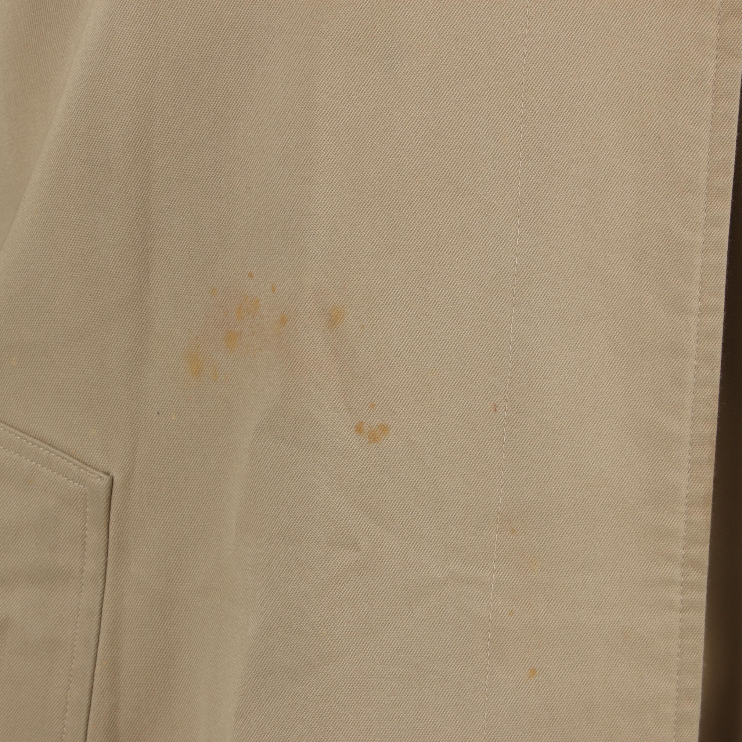 Burberrys Gabardine Car Coat with "House Check" Lining