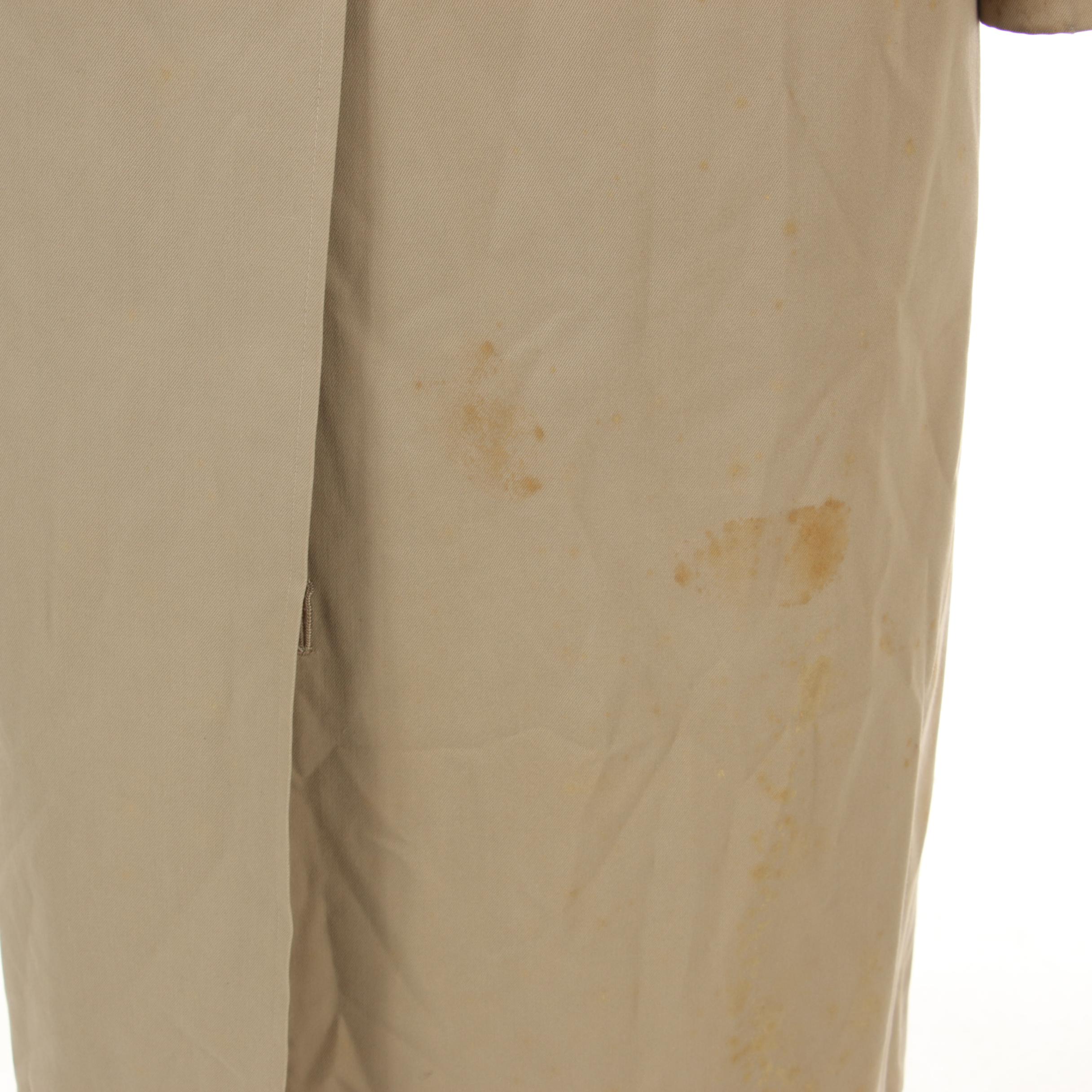 Burberrys Gabardine Car Coat with "House Check" Lining