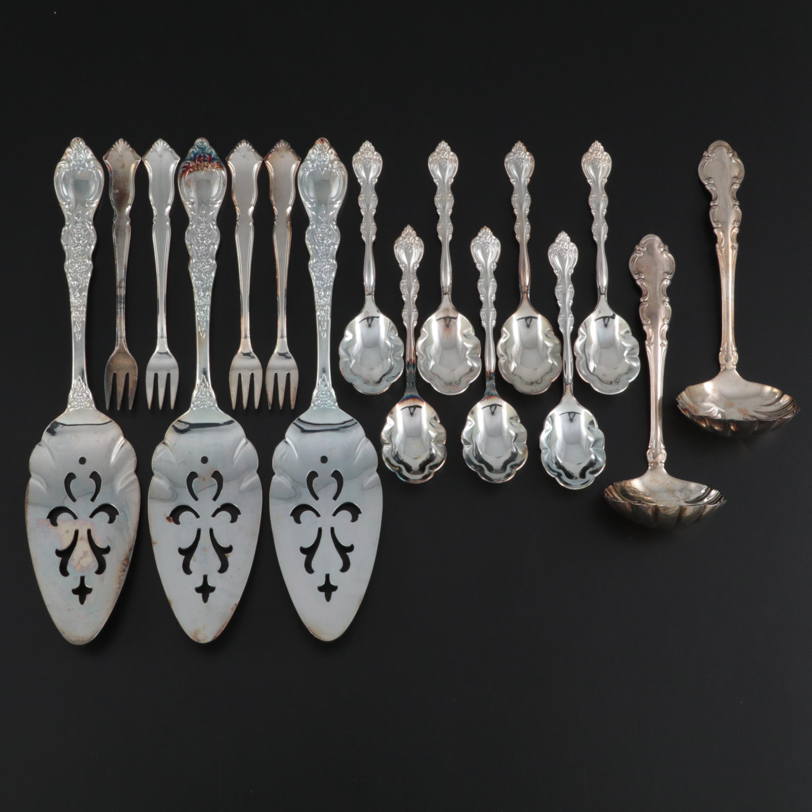Rogers Bros. Cake Servers and Other Silver Plate Serving Utensils,