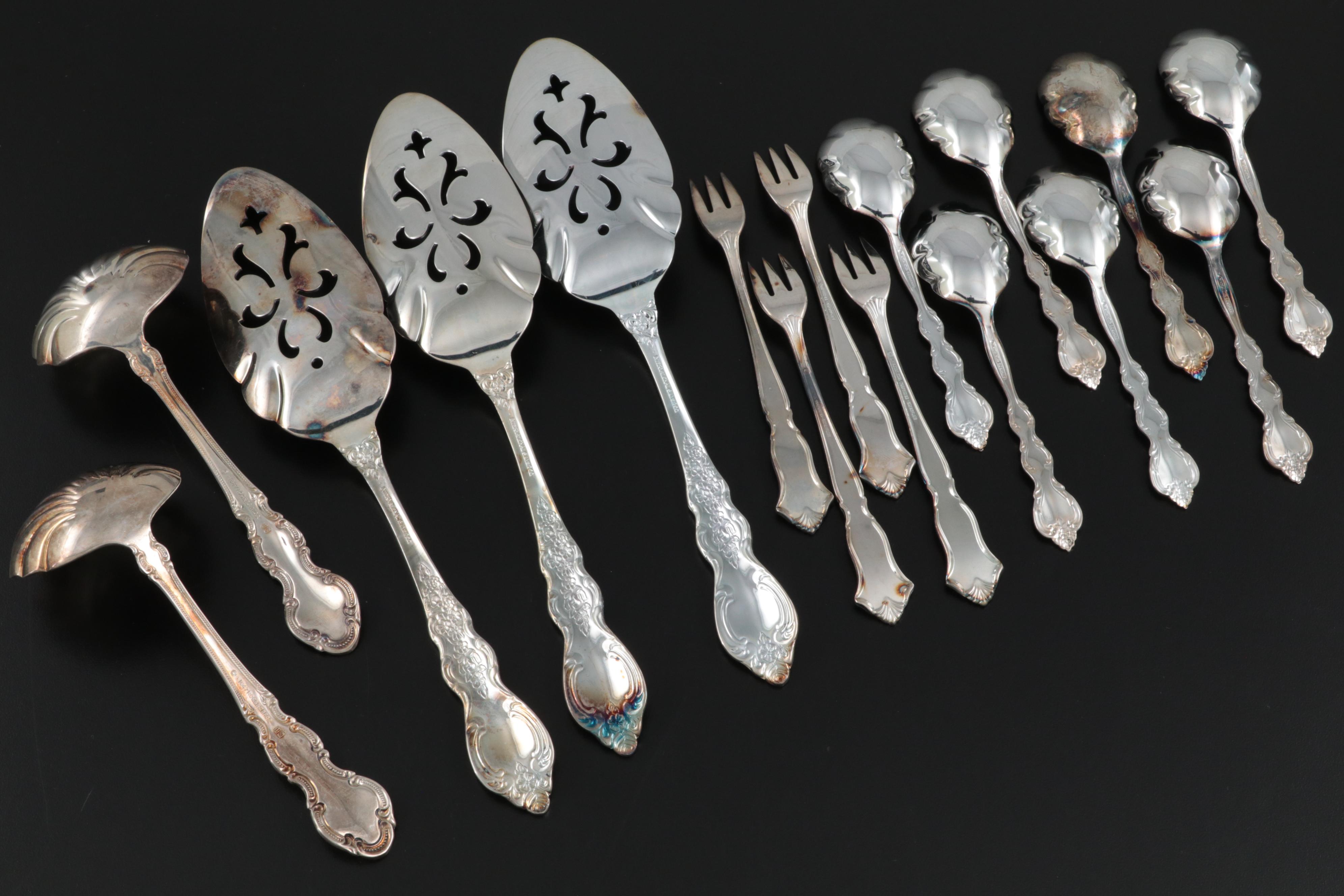Rogers Bros. Cake Servers and Other Silver Plate Serving Utensils,