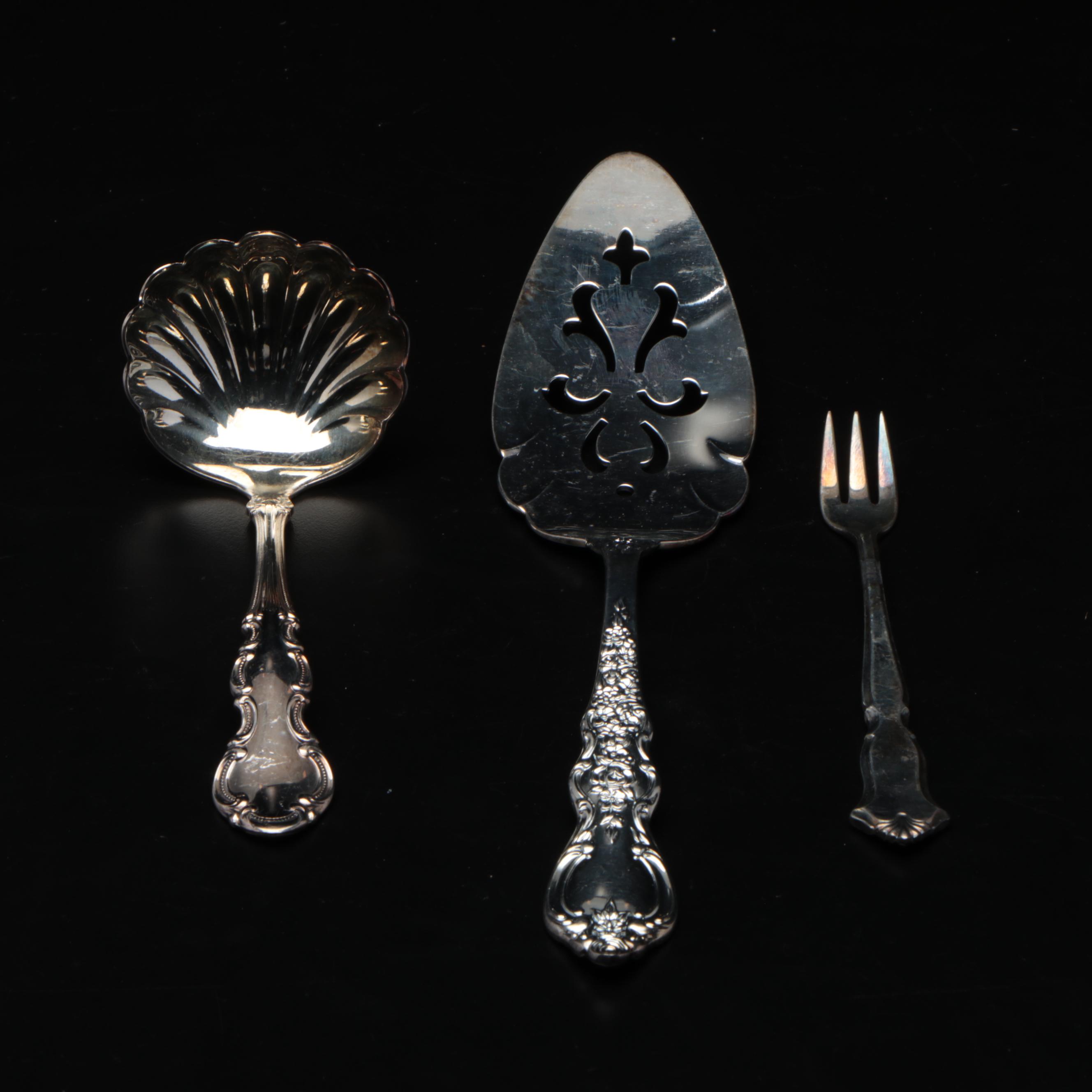 Rogers Bros. Cake Servers and Other Silver Plate Serving Utensils,