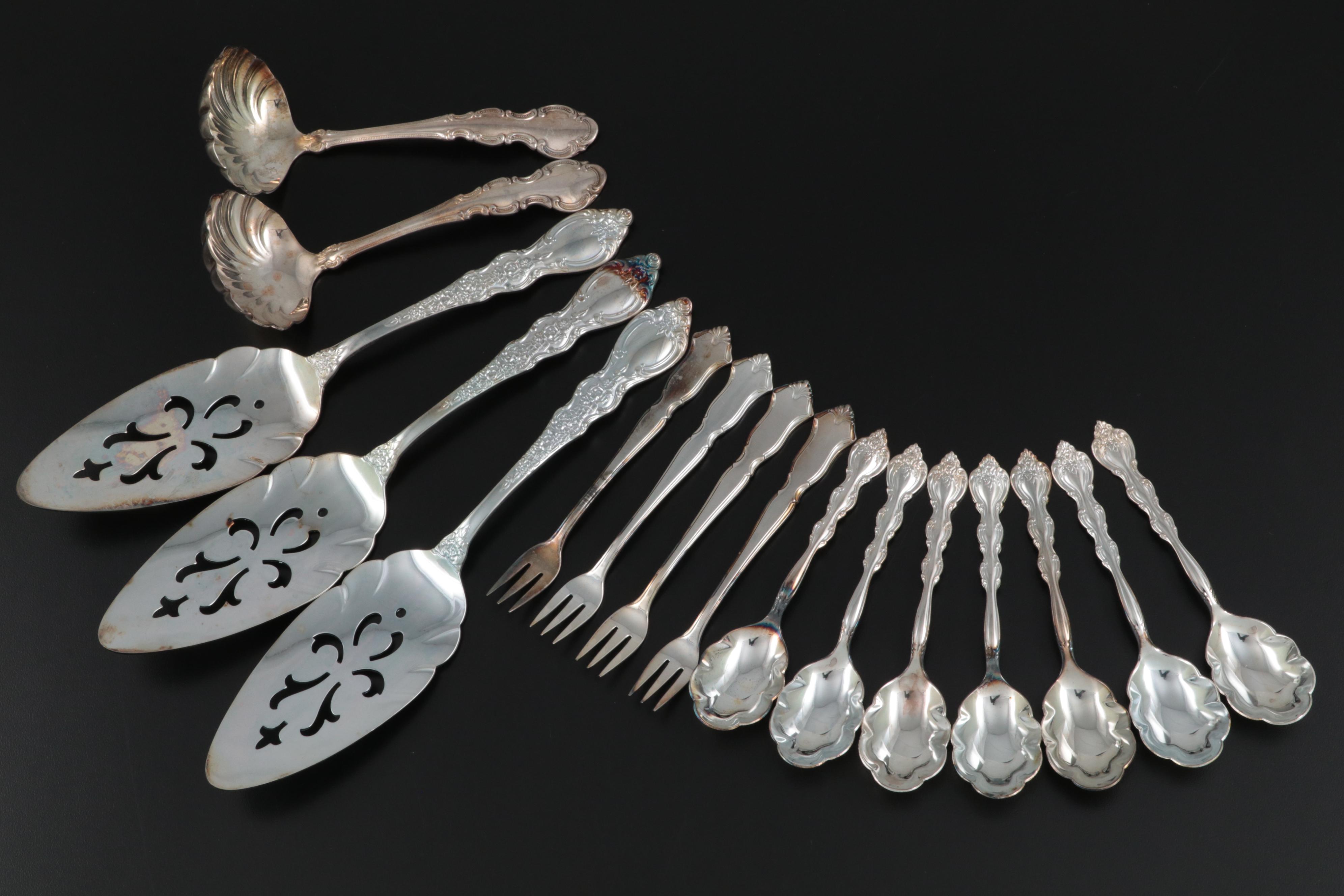 Rogers Bros. Cake Servers and Other Silver Plate Serving Utensils,