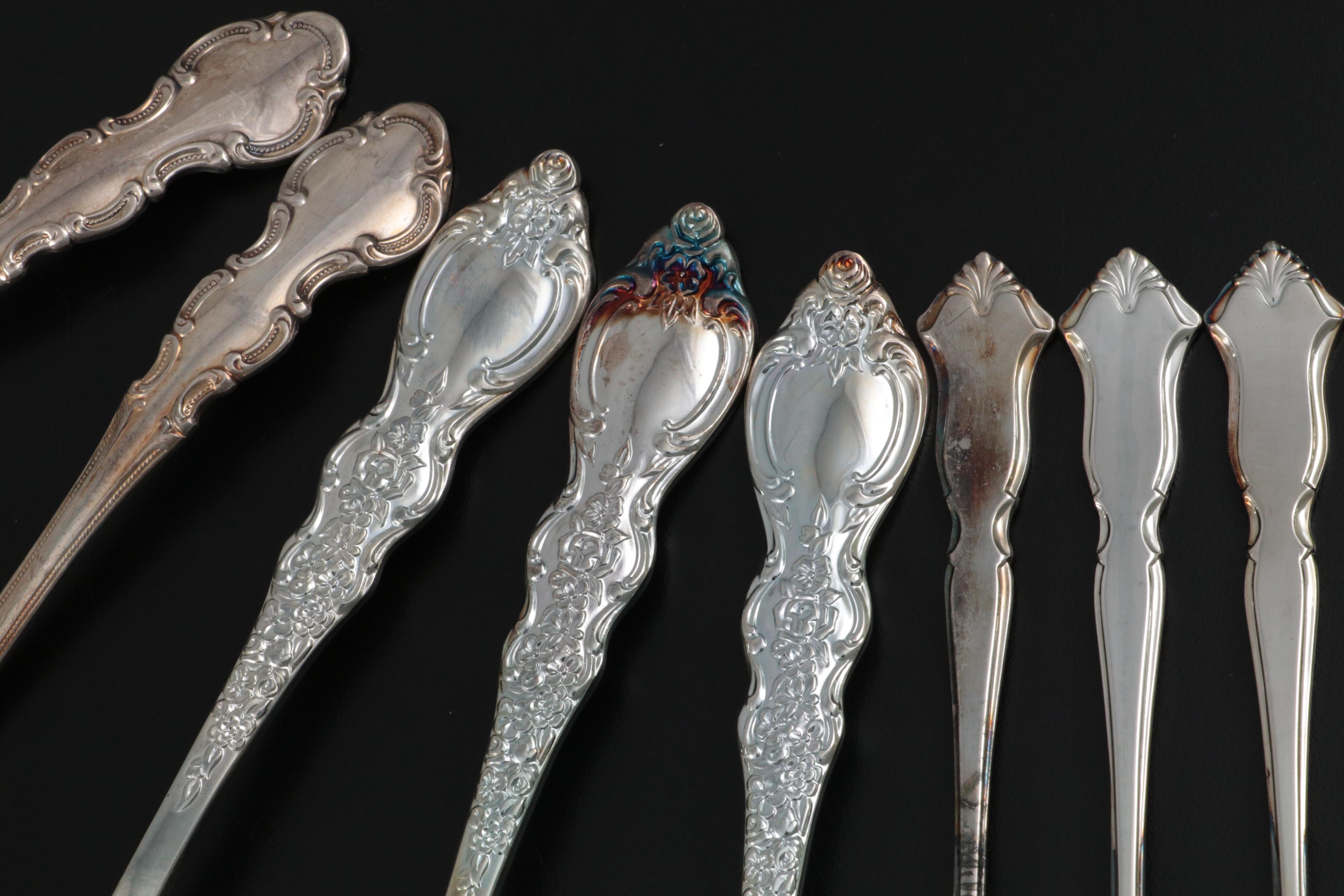 Rogers Bros. Cake Servers and Other Silver Plate Serving Utensils,