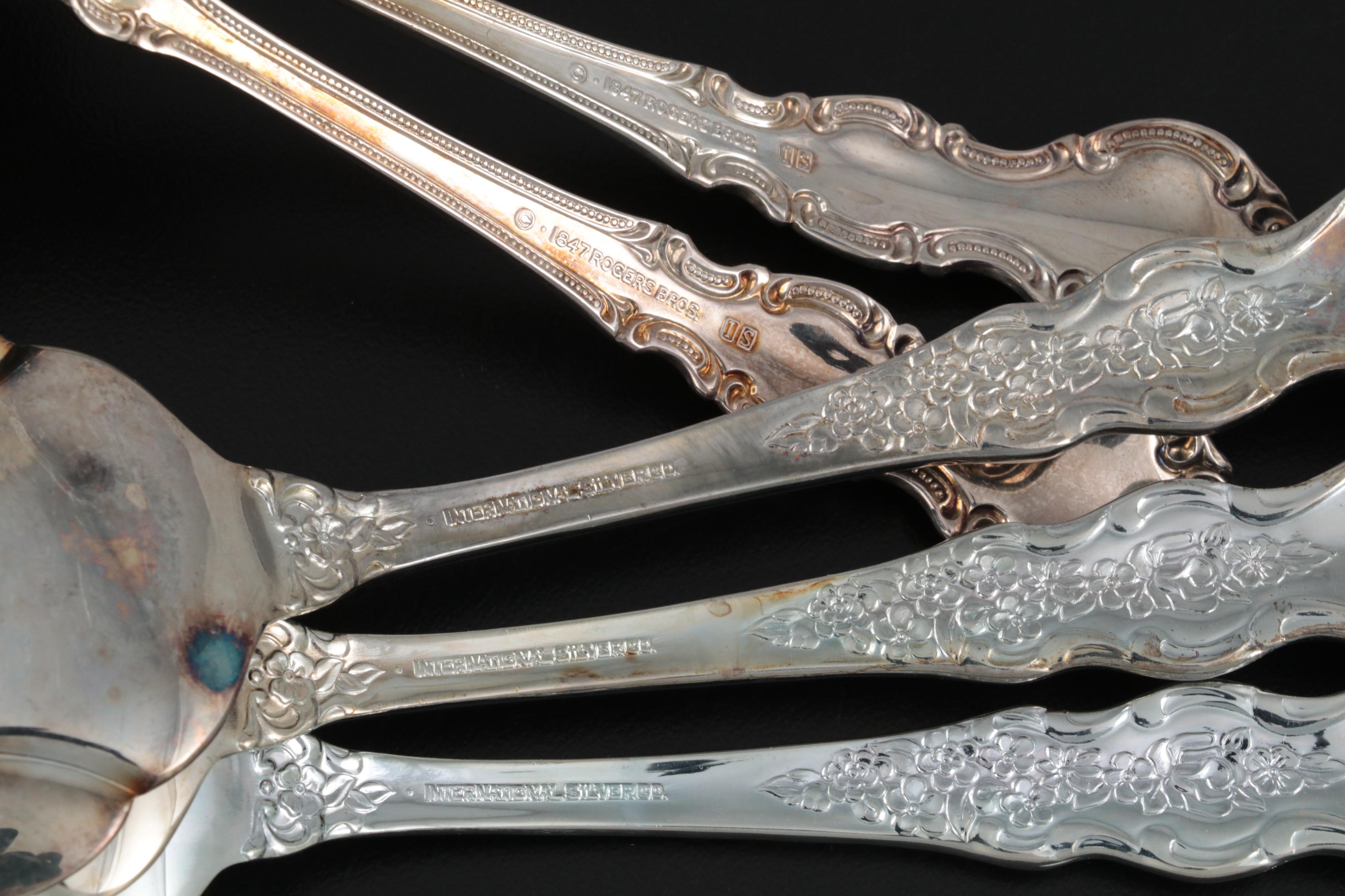 Rogers Bros. Cake Servers and Other Silver Plate Serving Utensils,