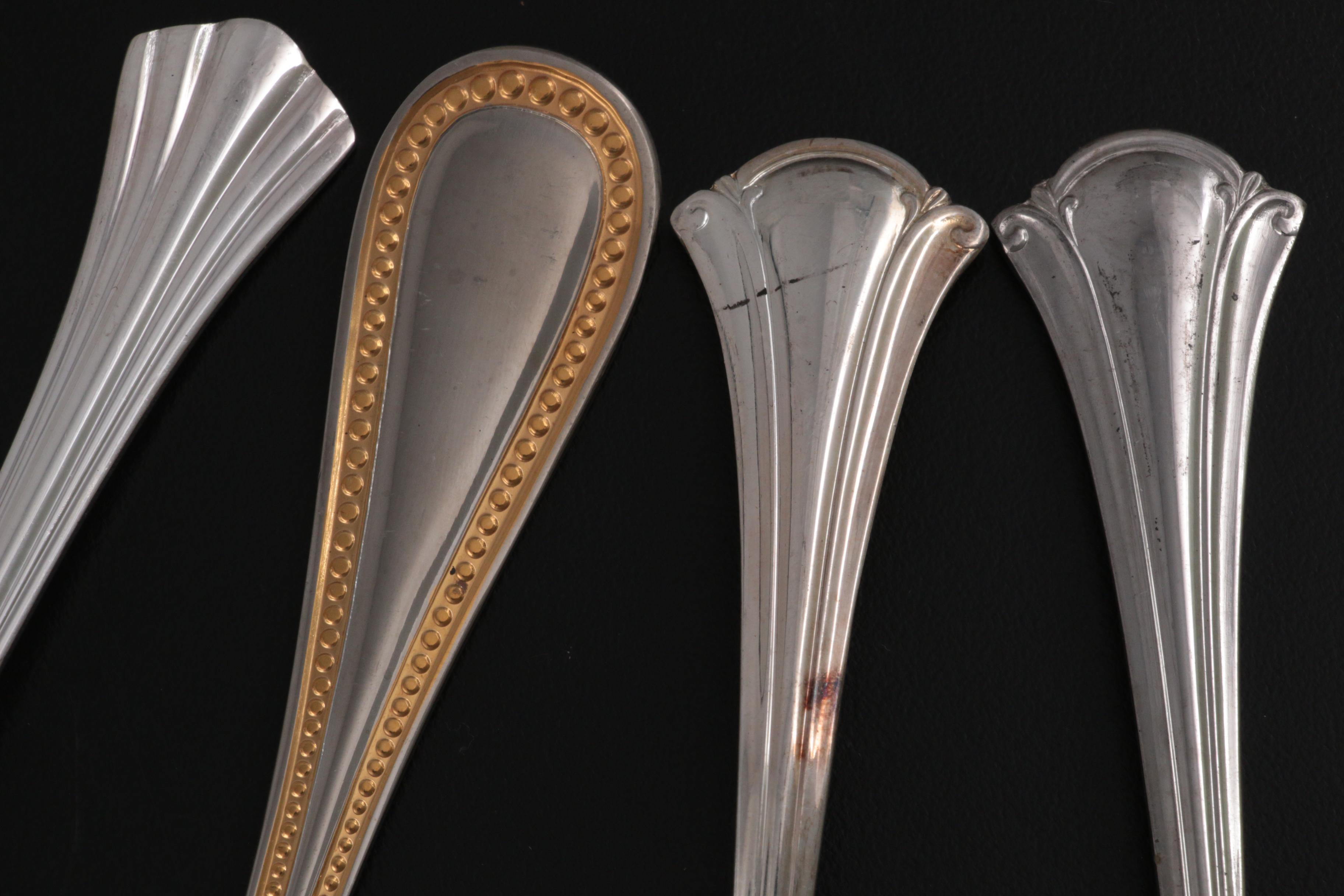 International Silver "Serenity" Silver Plate Flatware with Other Towle Utensils