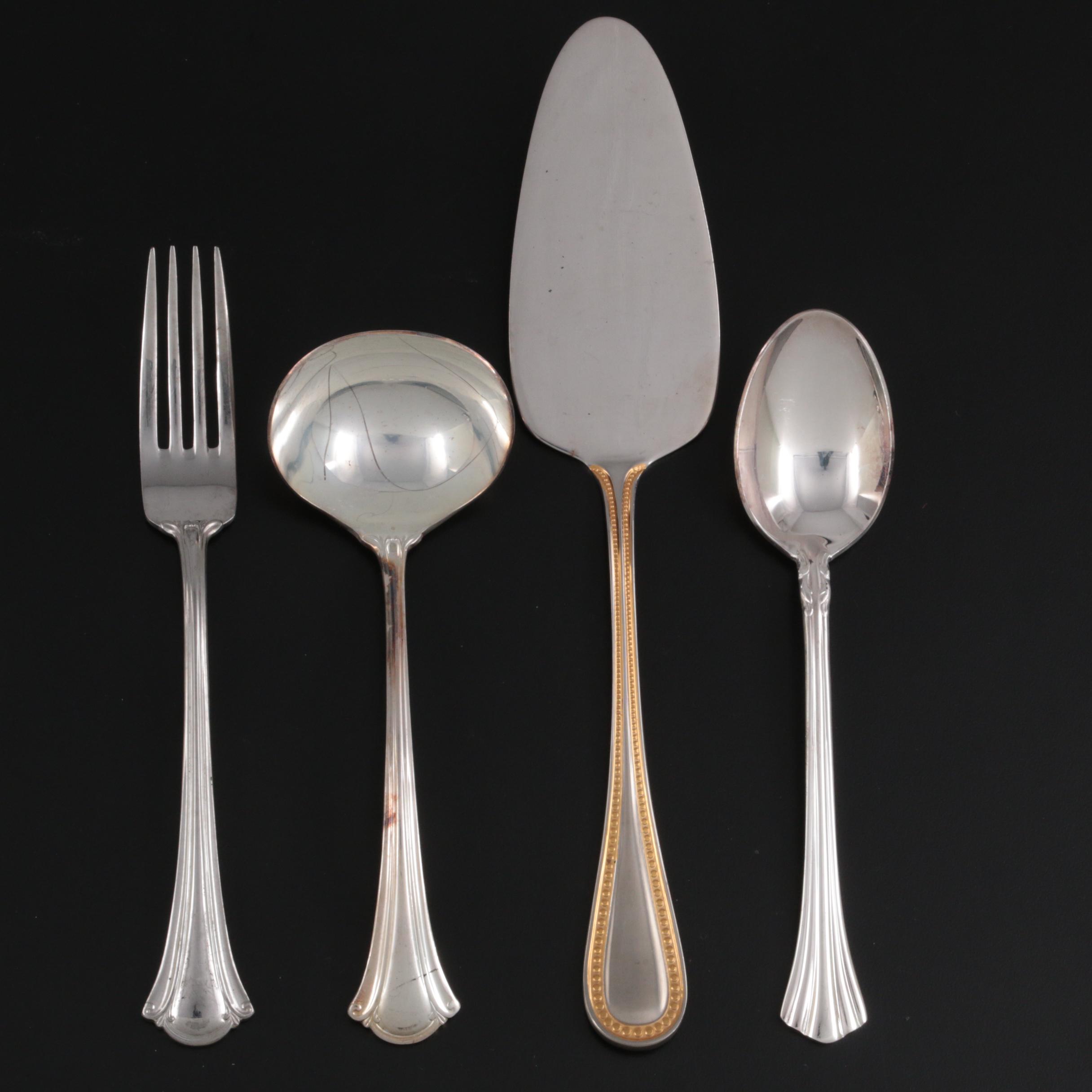 International Silver "Serenity" Silver Plate Flatware with Other Towle Utensils
