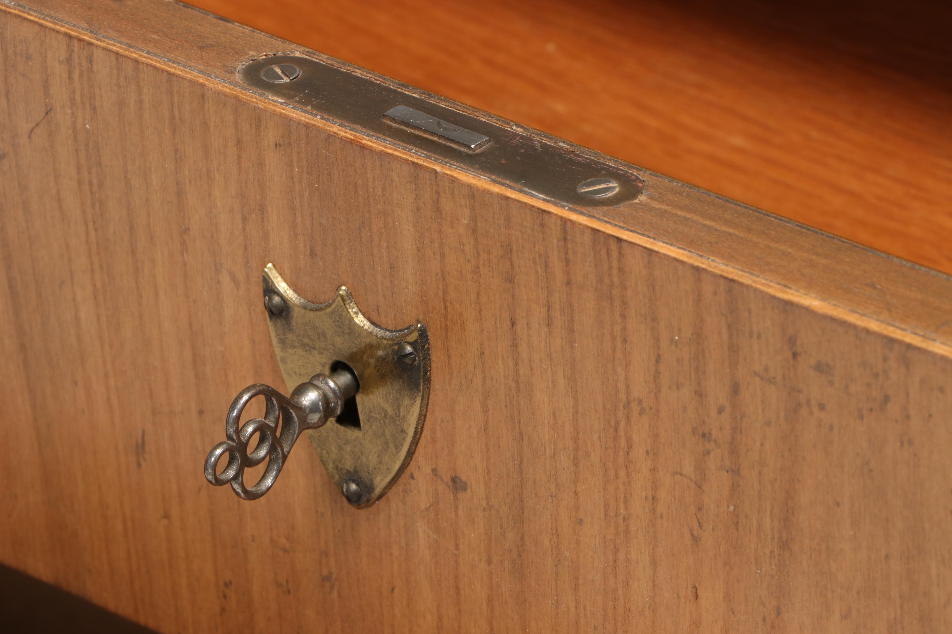 Baker Furniture Directoire Style Hardwood Nine-Drawer Chest, Mid-20th Century
