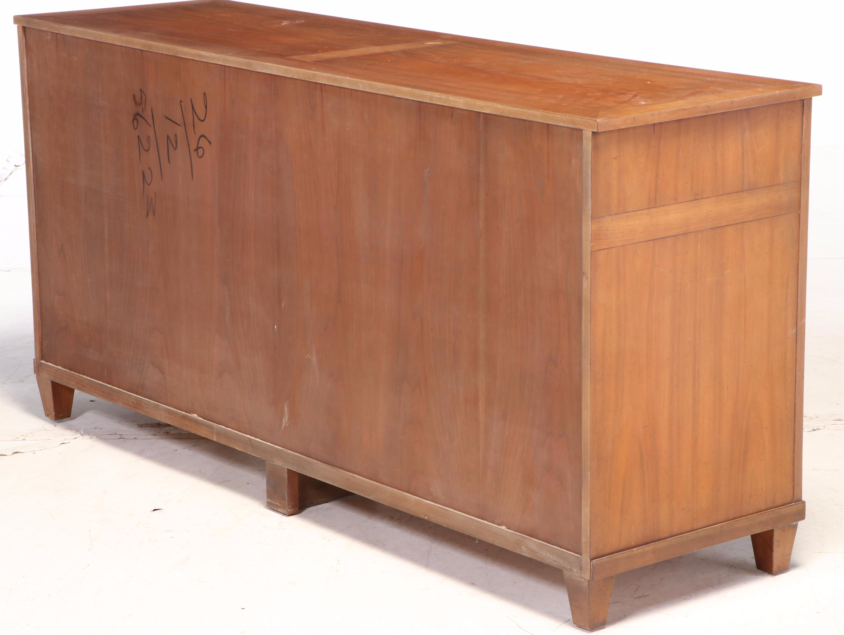 Baker Furniture Directoire Style Hardwood Nine-Drawer Chest, Mid-20th Century
