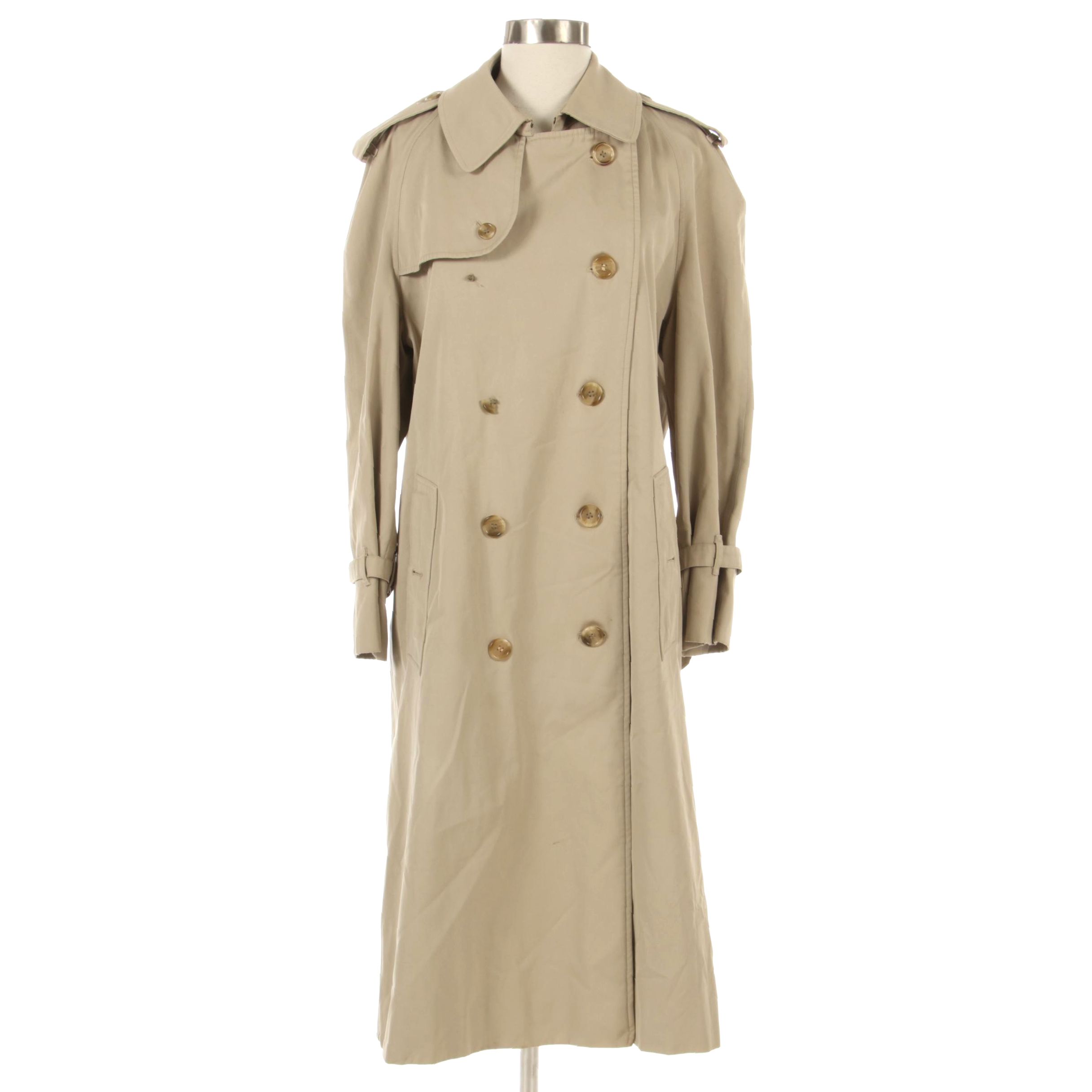 Men's Burberrys Khaki Double-Breasted Trench Coat