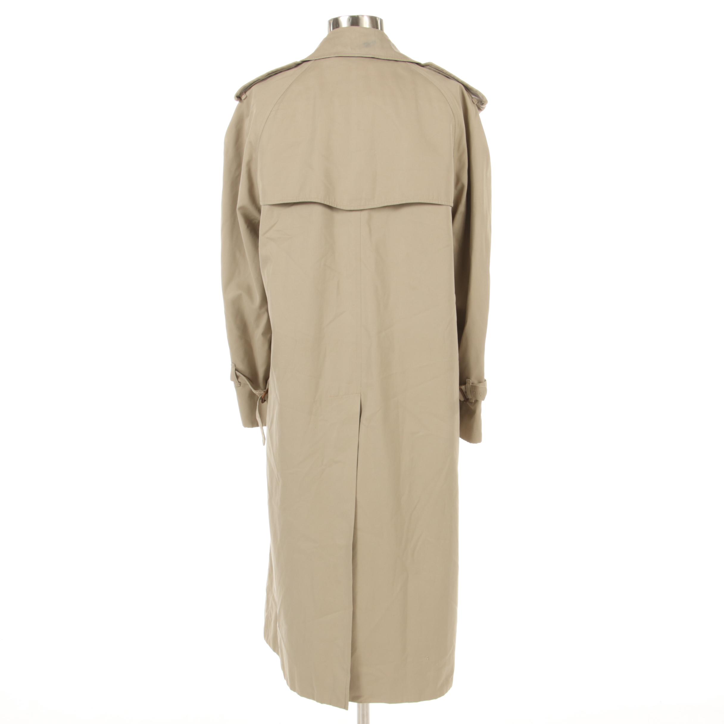 Men's Burberrys Khaki Double-Breasted Trench Coat