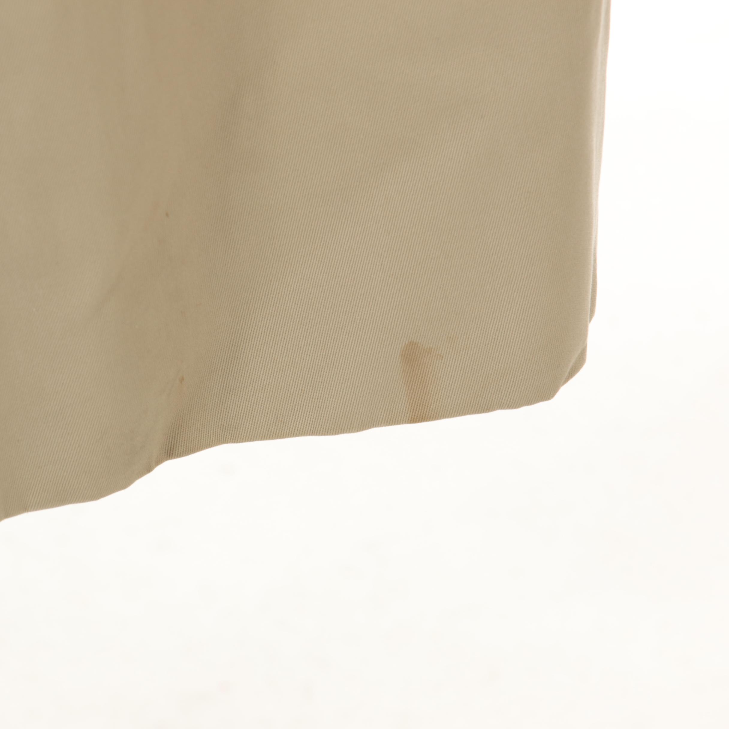 Men's Burberrys Khaki Double-Breasted Trench Coat