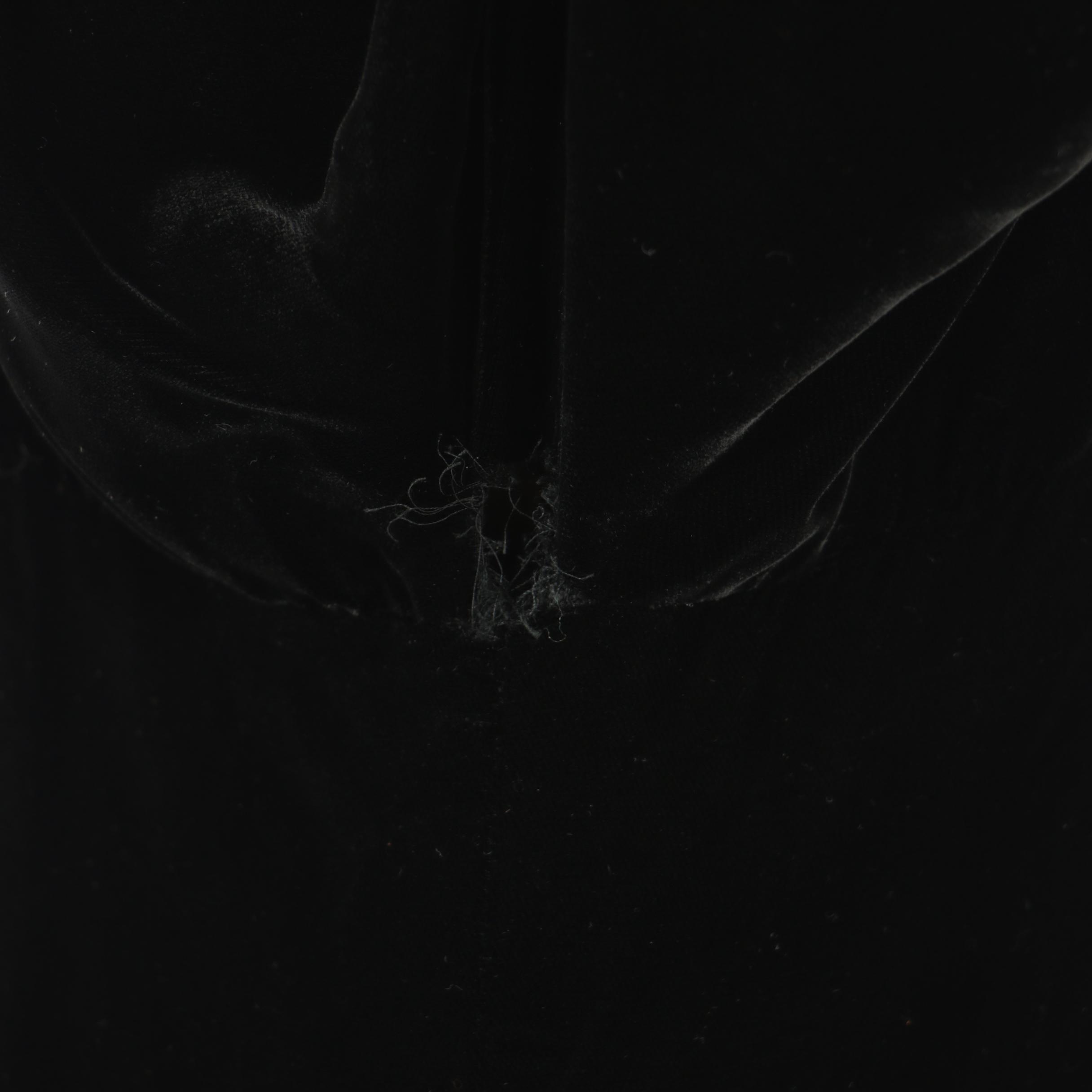 Oscar de la Renta Black Velvet Empire Waist Evening Dress, 1960s