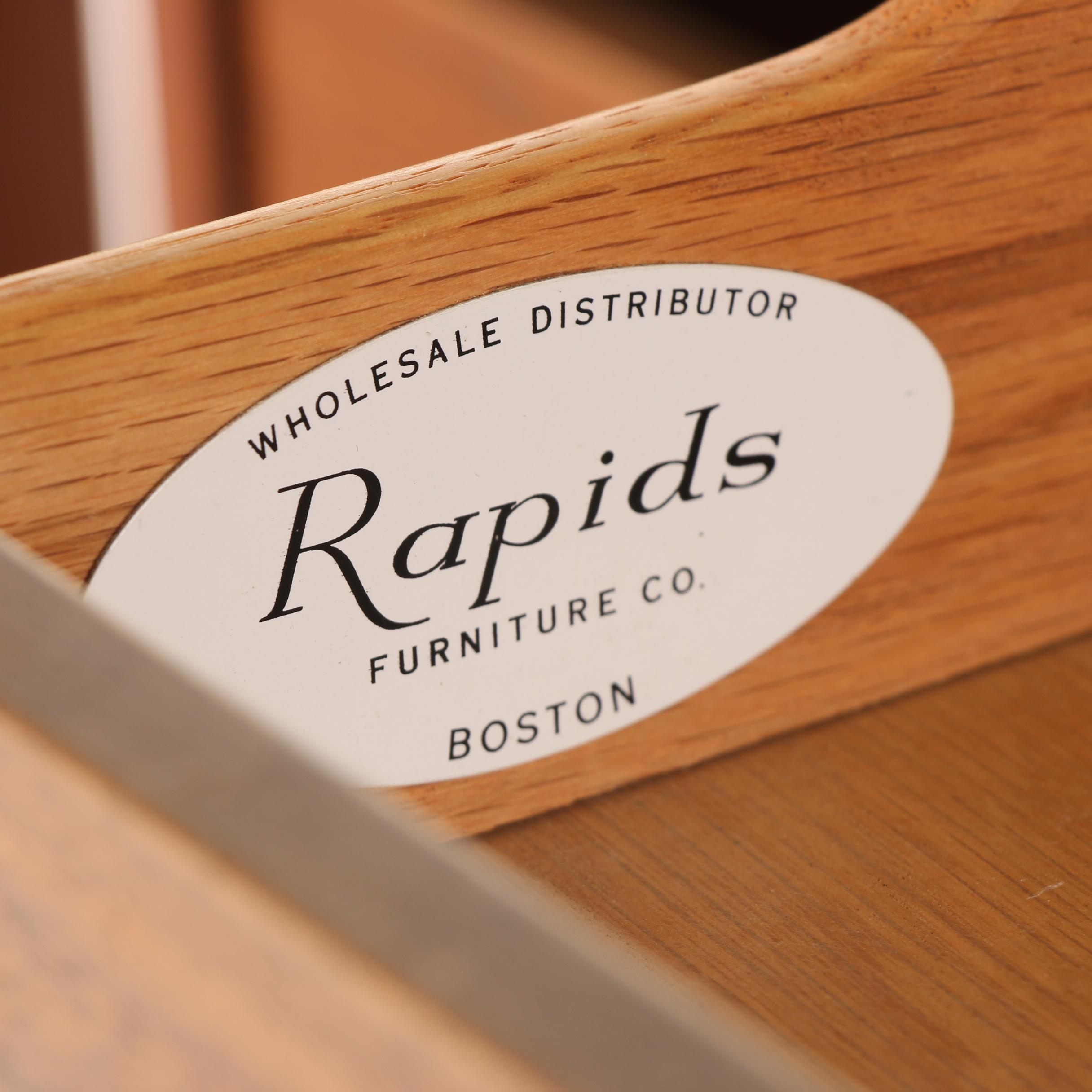 Rapids Furniture Co. Walnut Chest of Drawers Cabinet, Mid to Late 20th Century