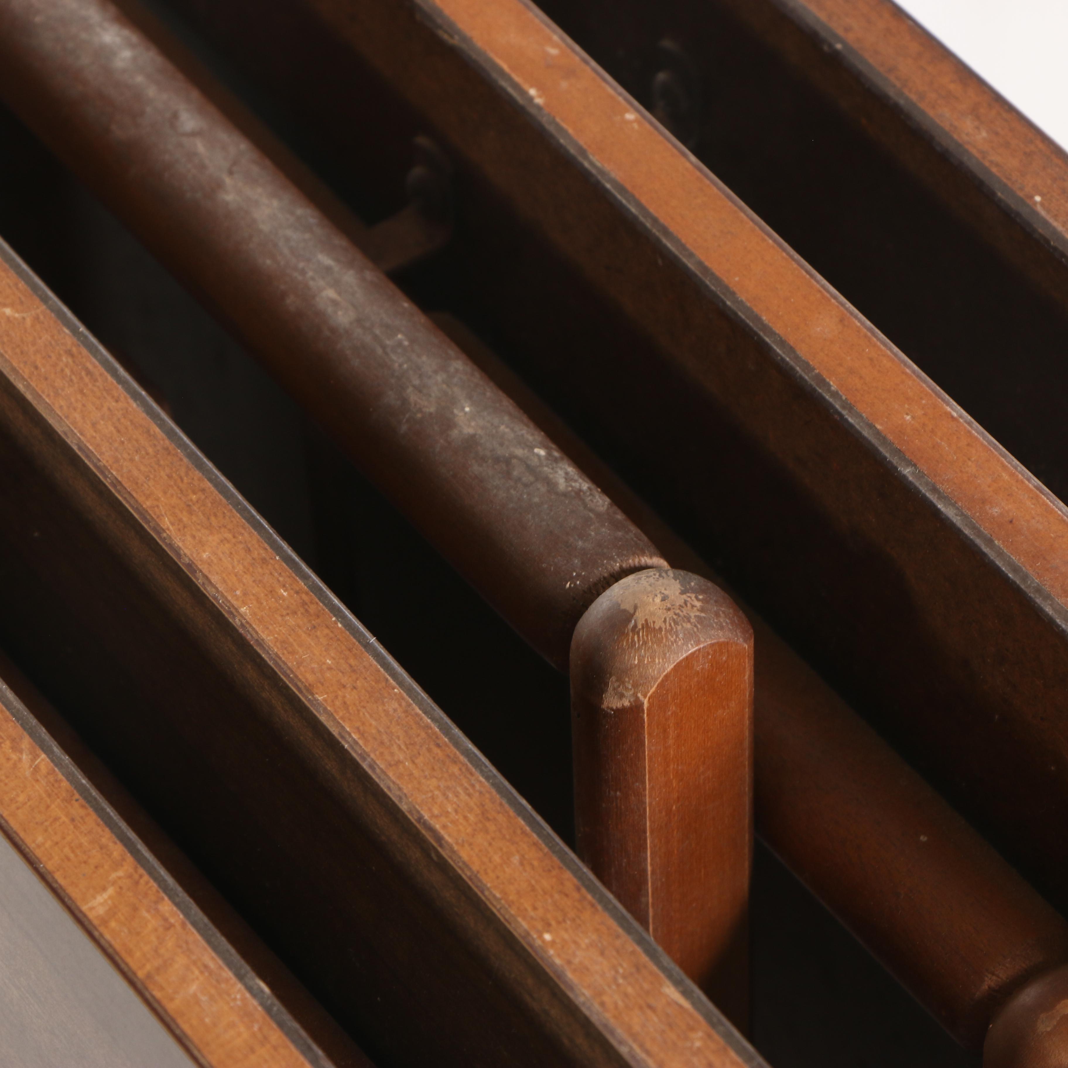 Scheibe Mid Century Modern Folding Stackable TV Tray Tables