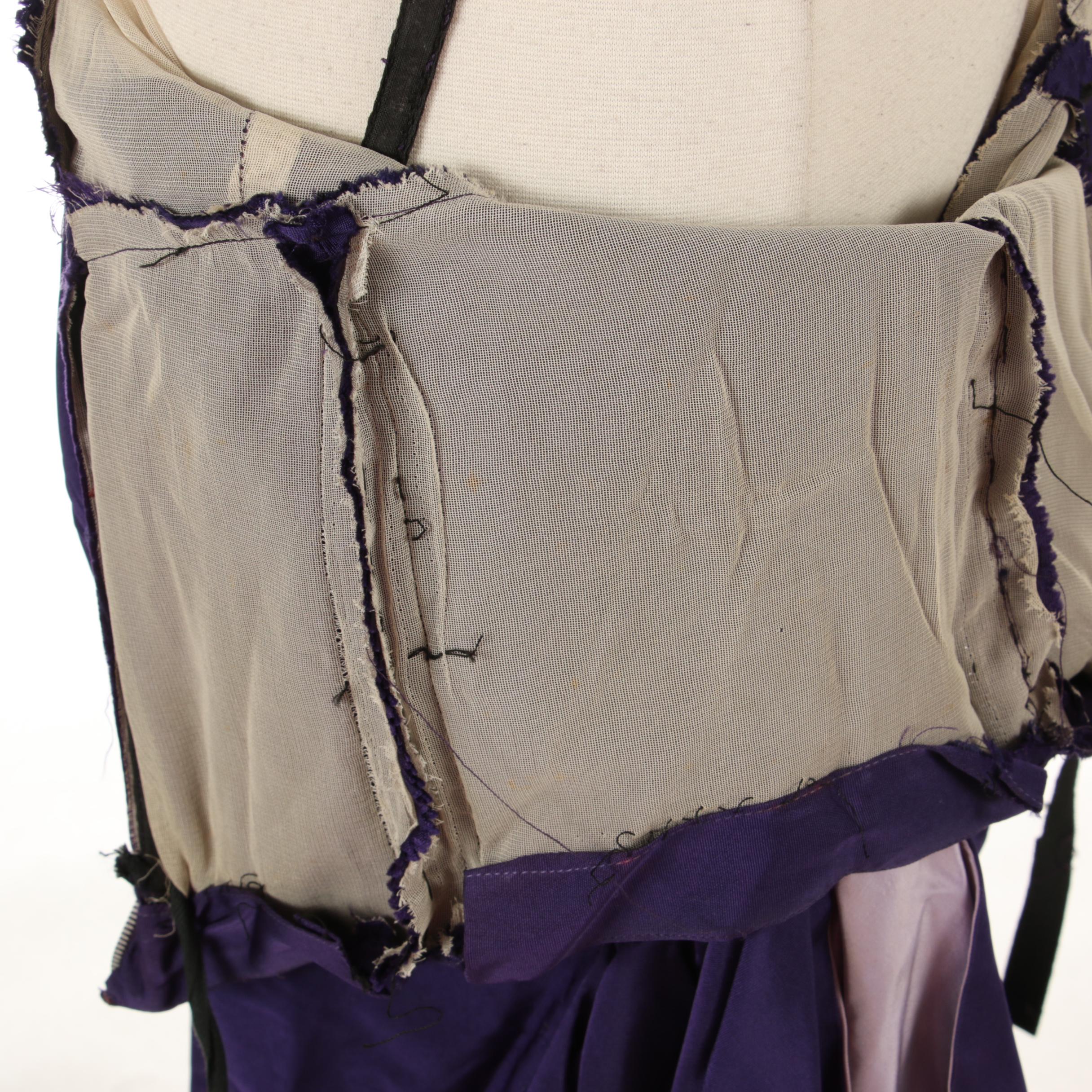 Modern Couture Black Sleeveless Evening Dress and Other Purple Strapless Gown