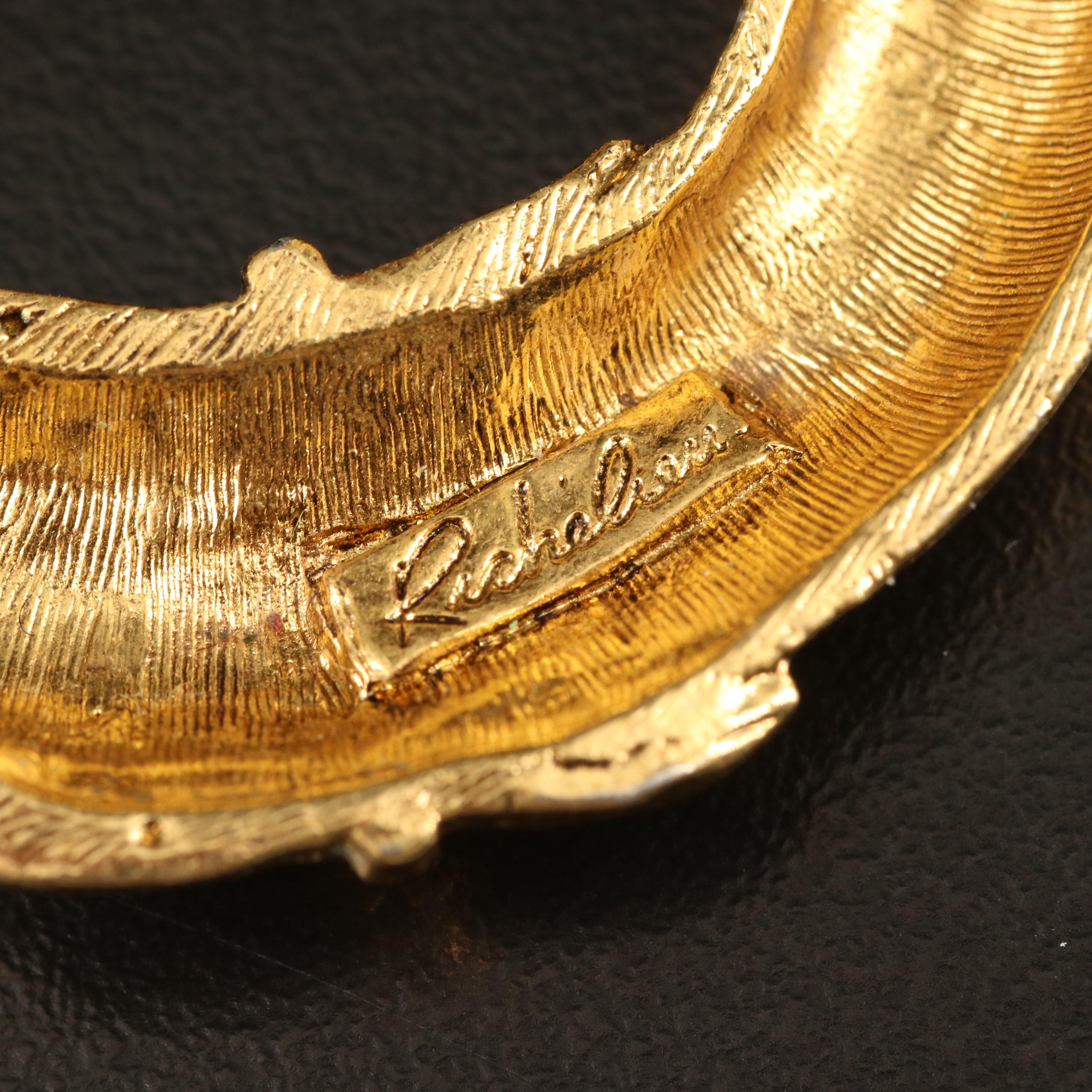 Vintage De Nicola, Richelieu and Rhinestone Snake Brooches