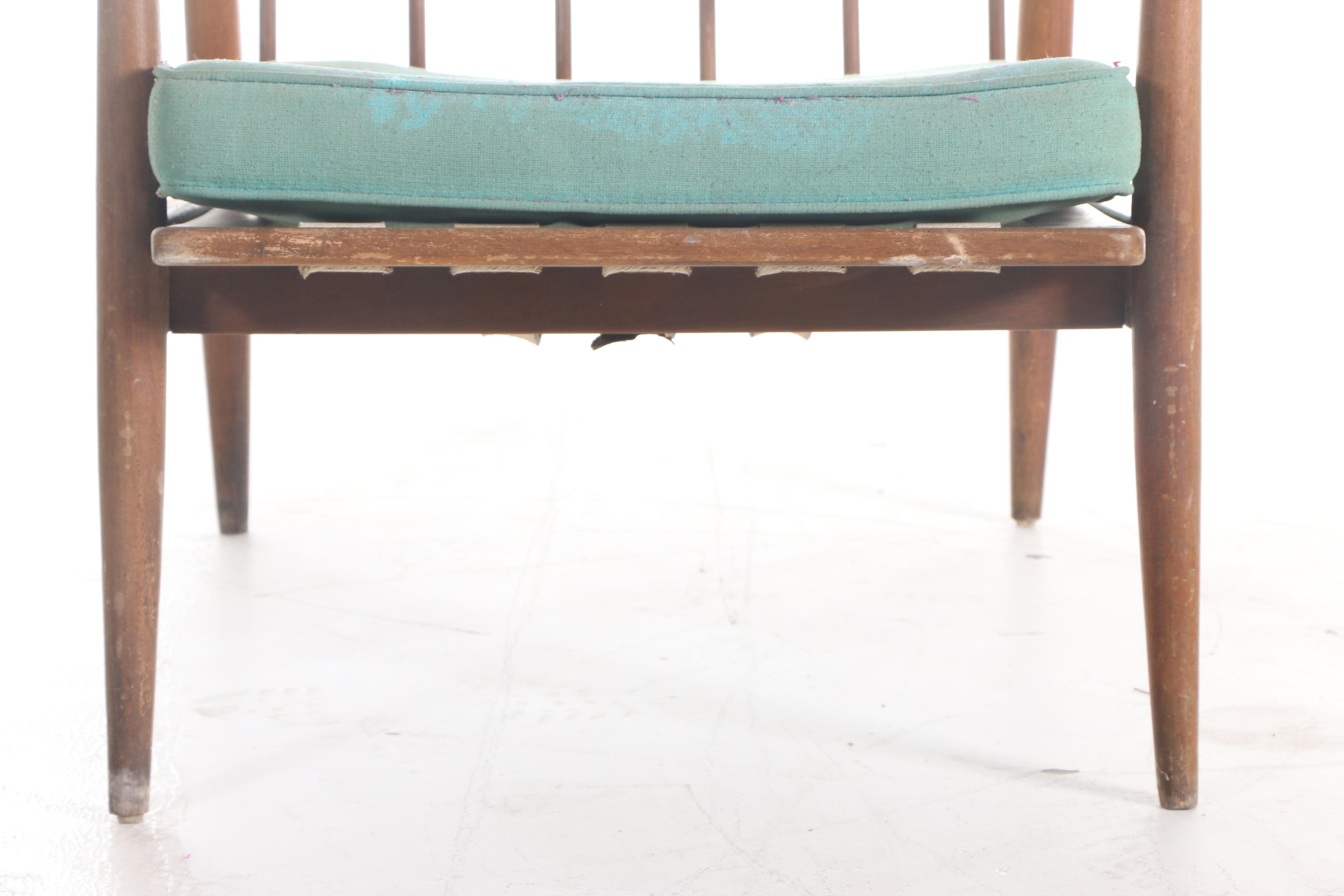 Baumritter Mid Century Modern Walnut Lounge Chair