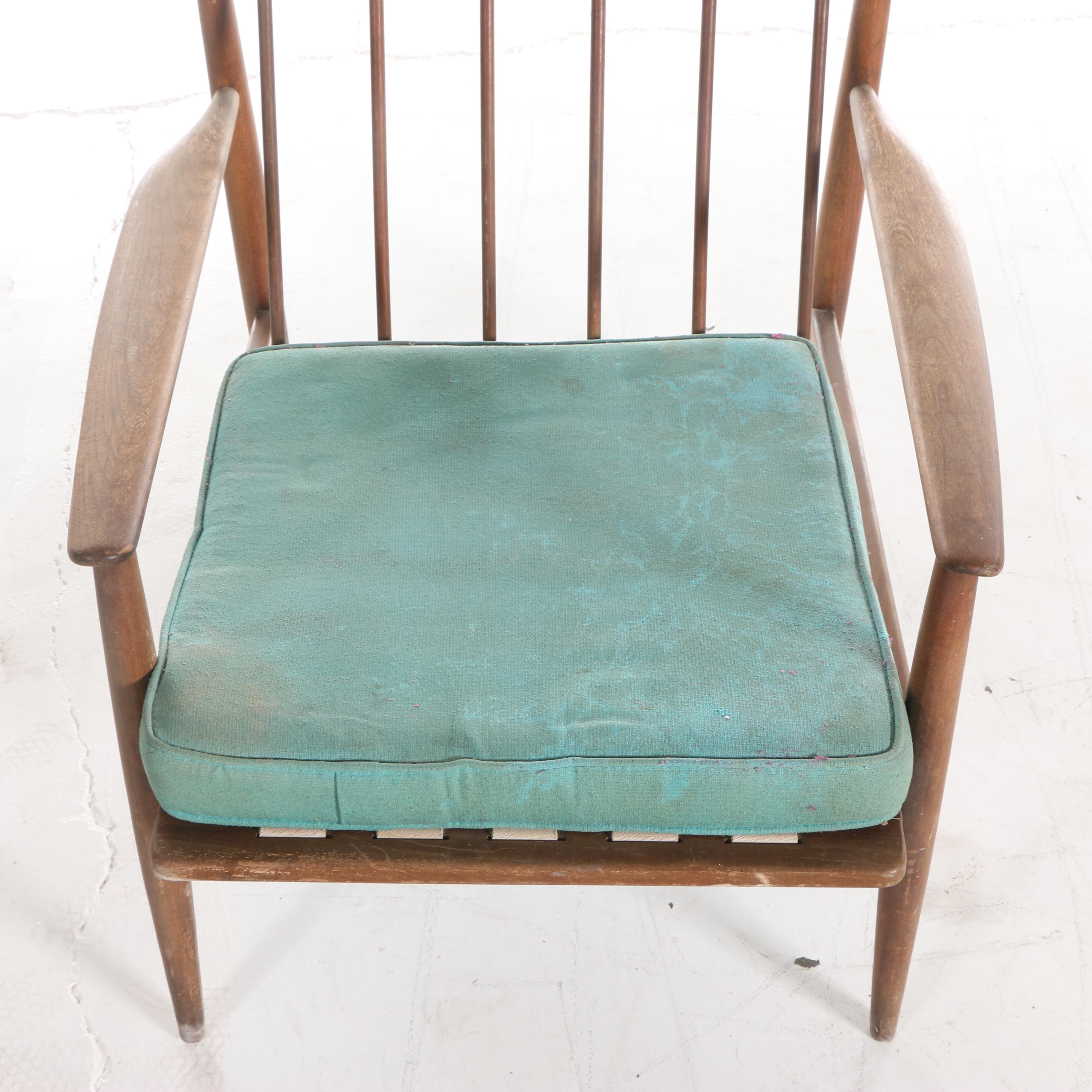 Baumritter Mid Century Modern Walnut Lounge Chair