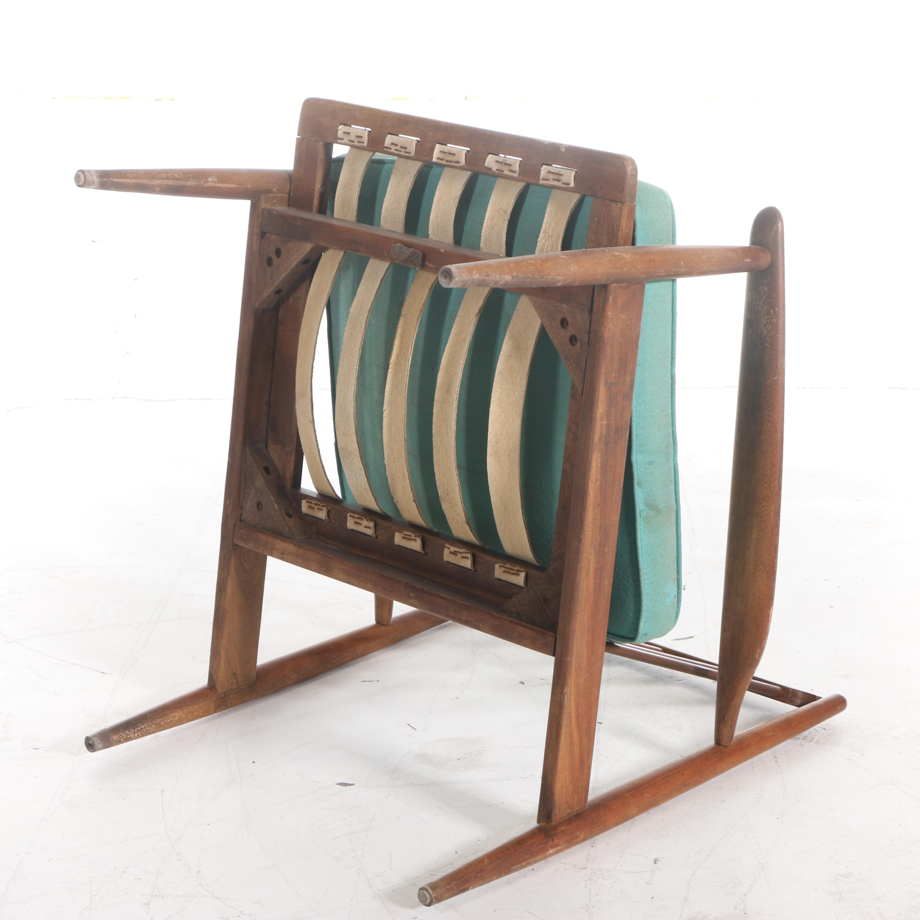 Baumritter Mid Century Modern Walnut Lounge Chair