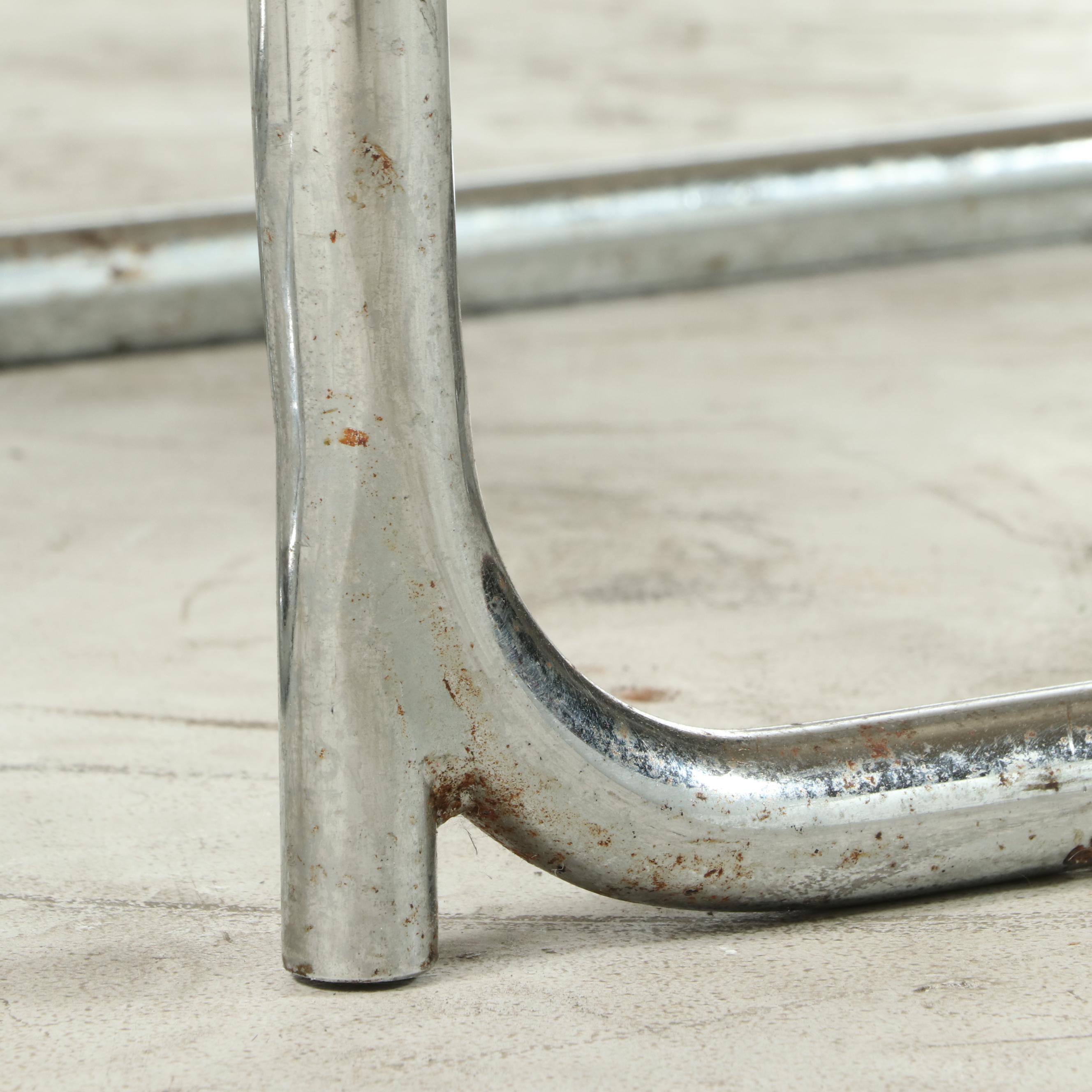 Marcel Breuer "Cesca" Chrome and Cane Paneled Cantilever Barstools