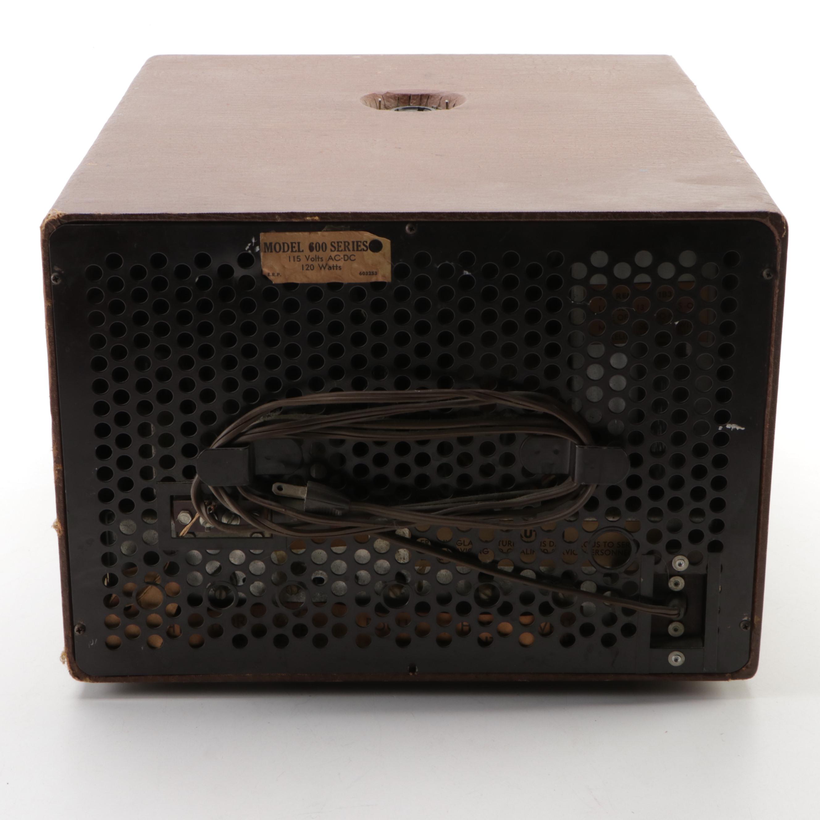 Emerson Model 600 Portable Television, Circa 1949