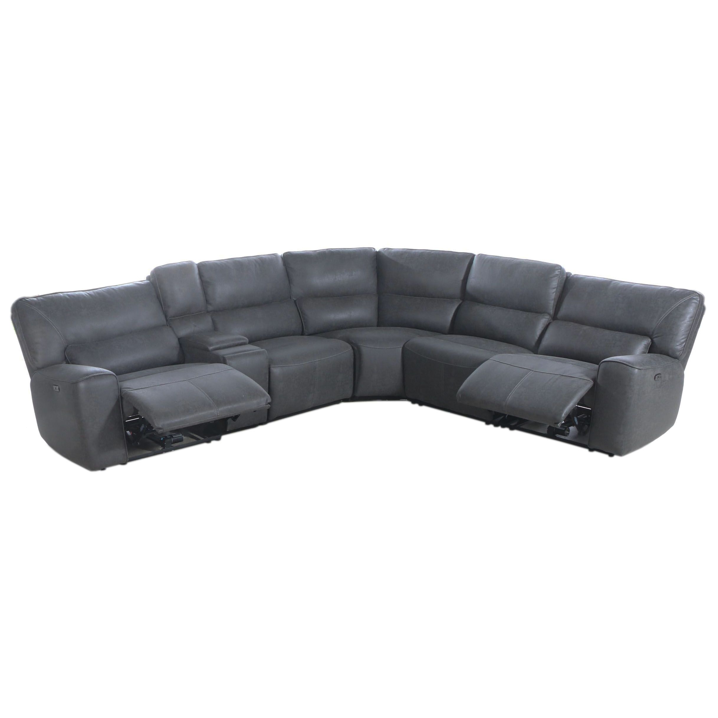 Gilman Creek Furniture "Sweeney" Six-Piece Fabric Power Reclining Sectional