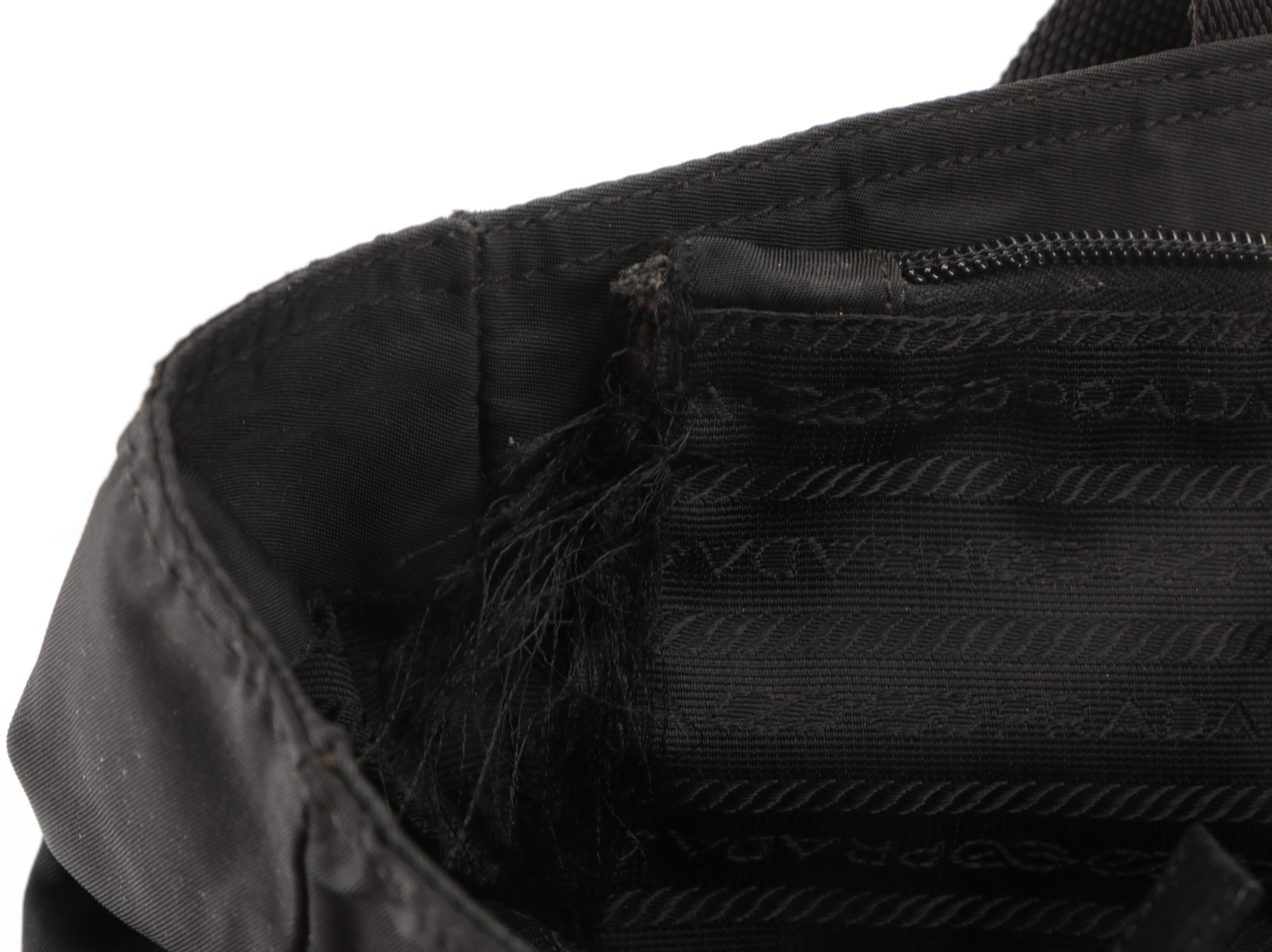 Prada Black Nylon Tessuto Tote Bag