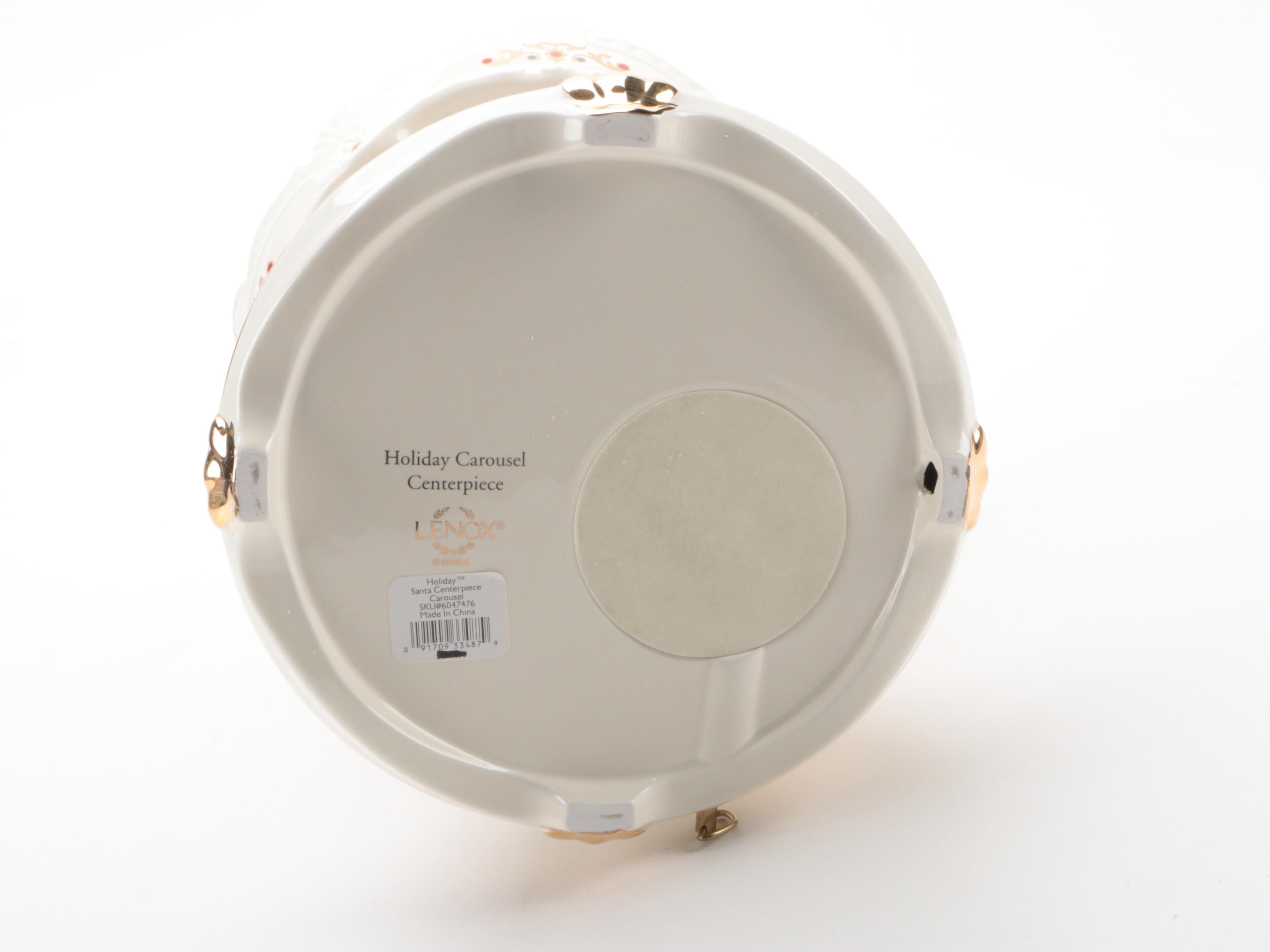 Lenox Porcelain Centerpiece Carousel Music Box