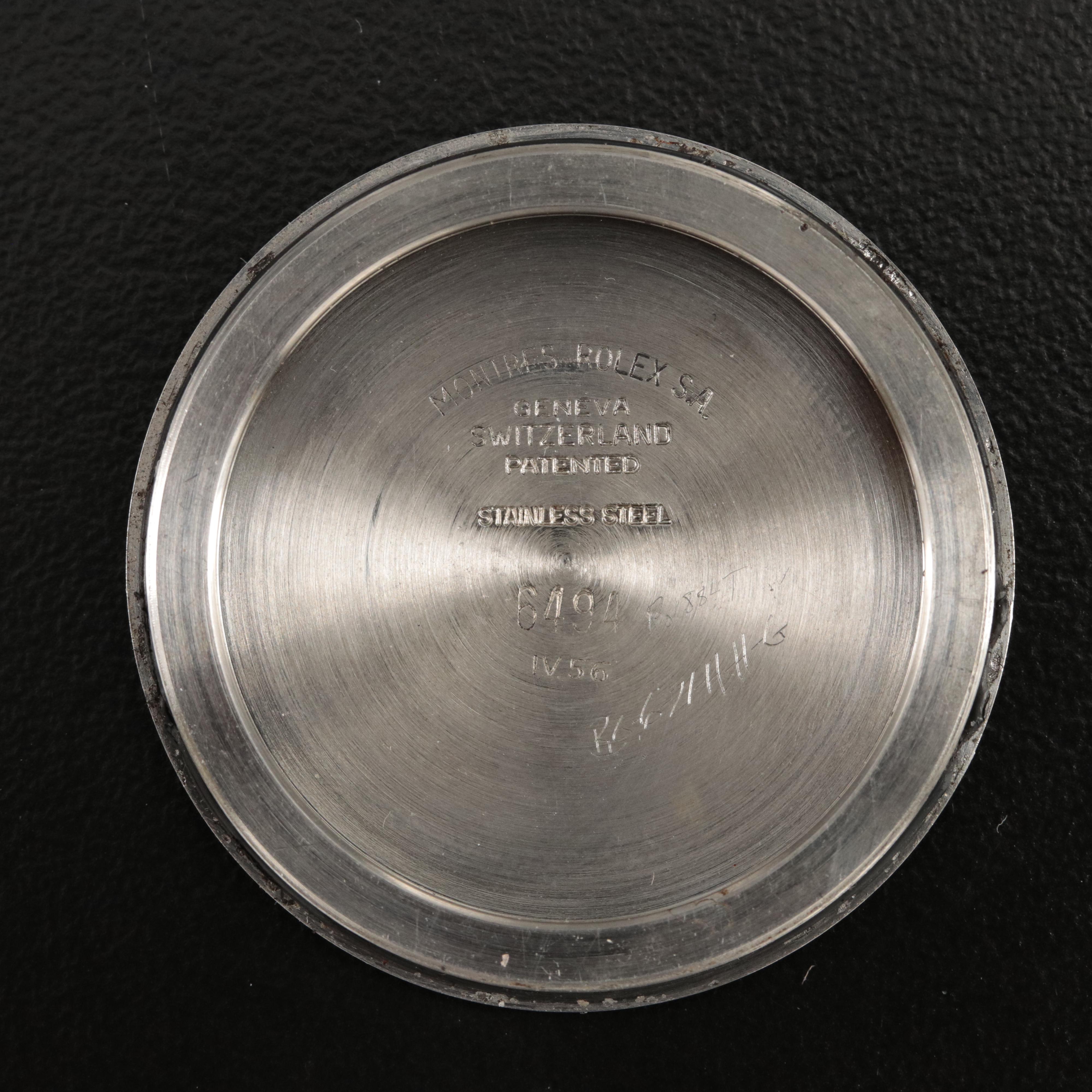 1956 Rolex Oyster Date Precision Stainles Steel Watch