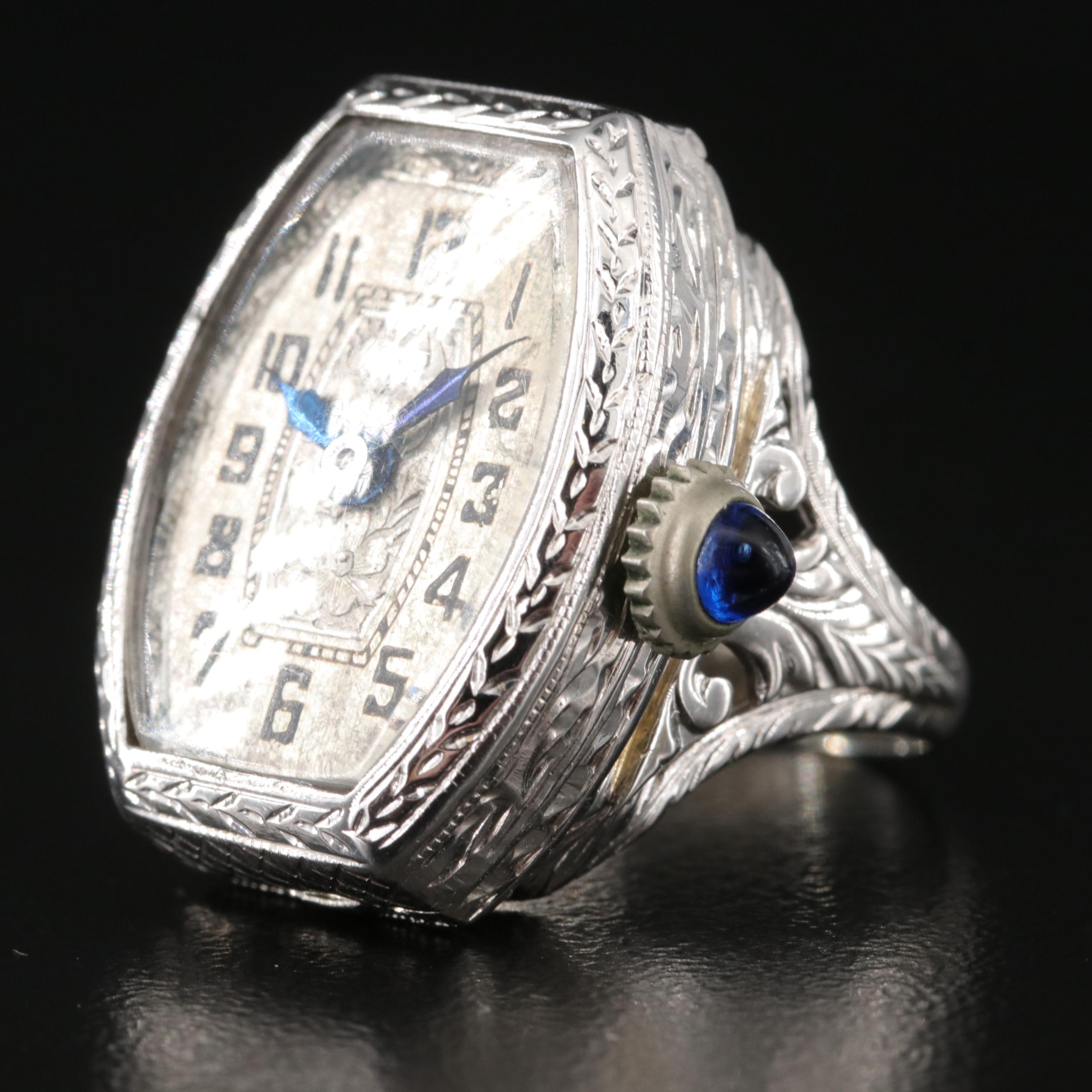 14K Vintage Ring Watch